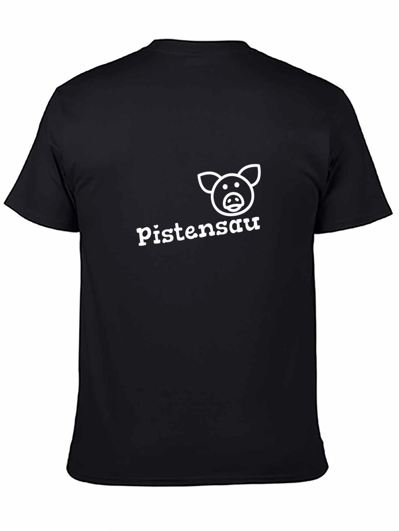 Pistensau Pig Graphic Black T-Shirt