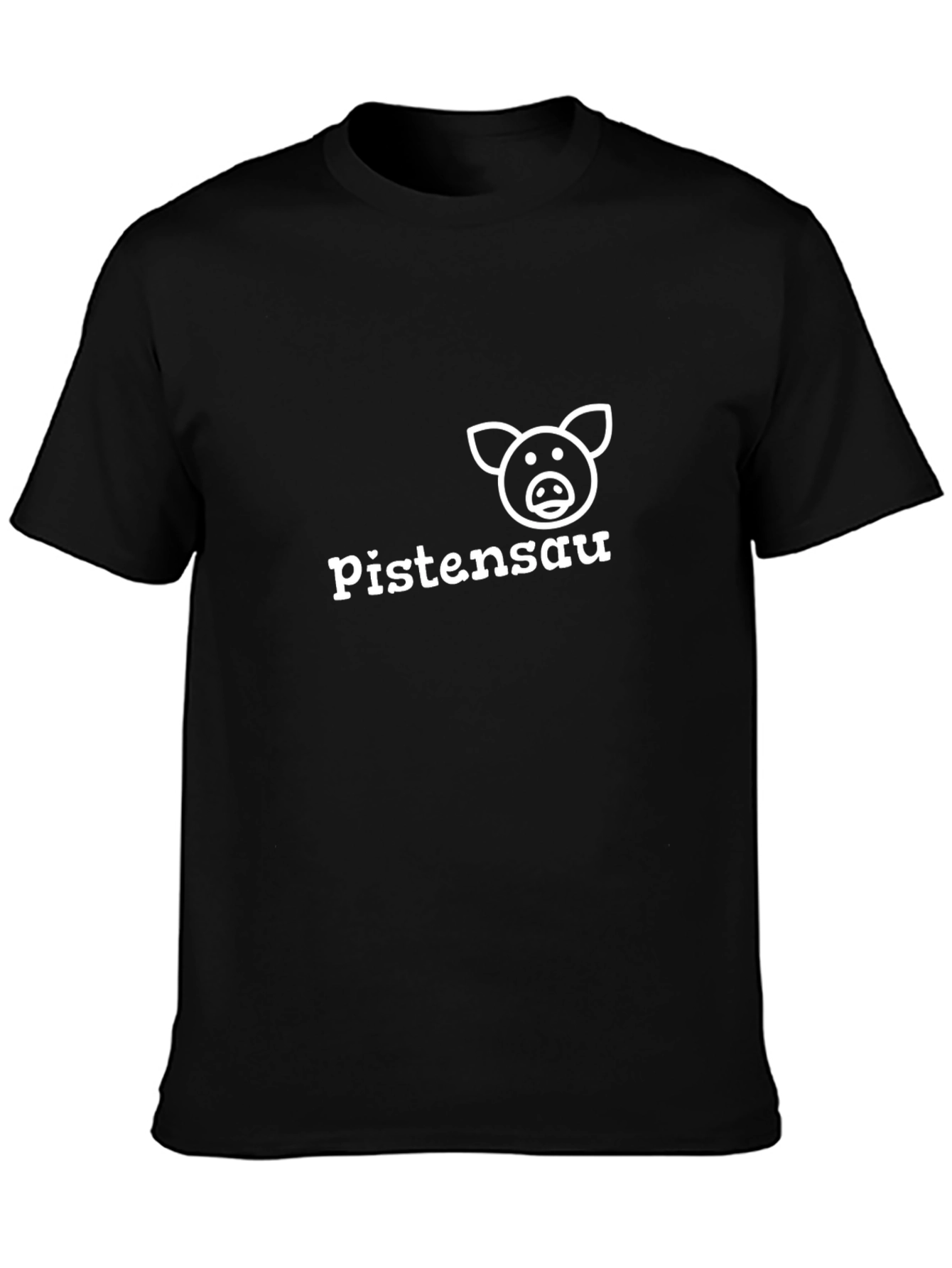 Pistensau Pig Graphic Black T-Shirt