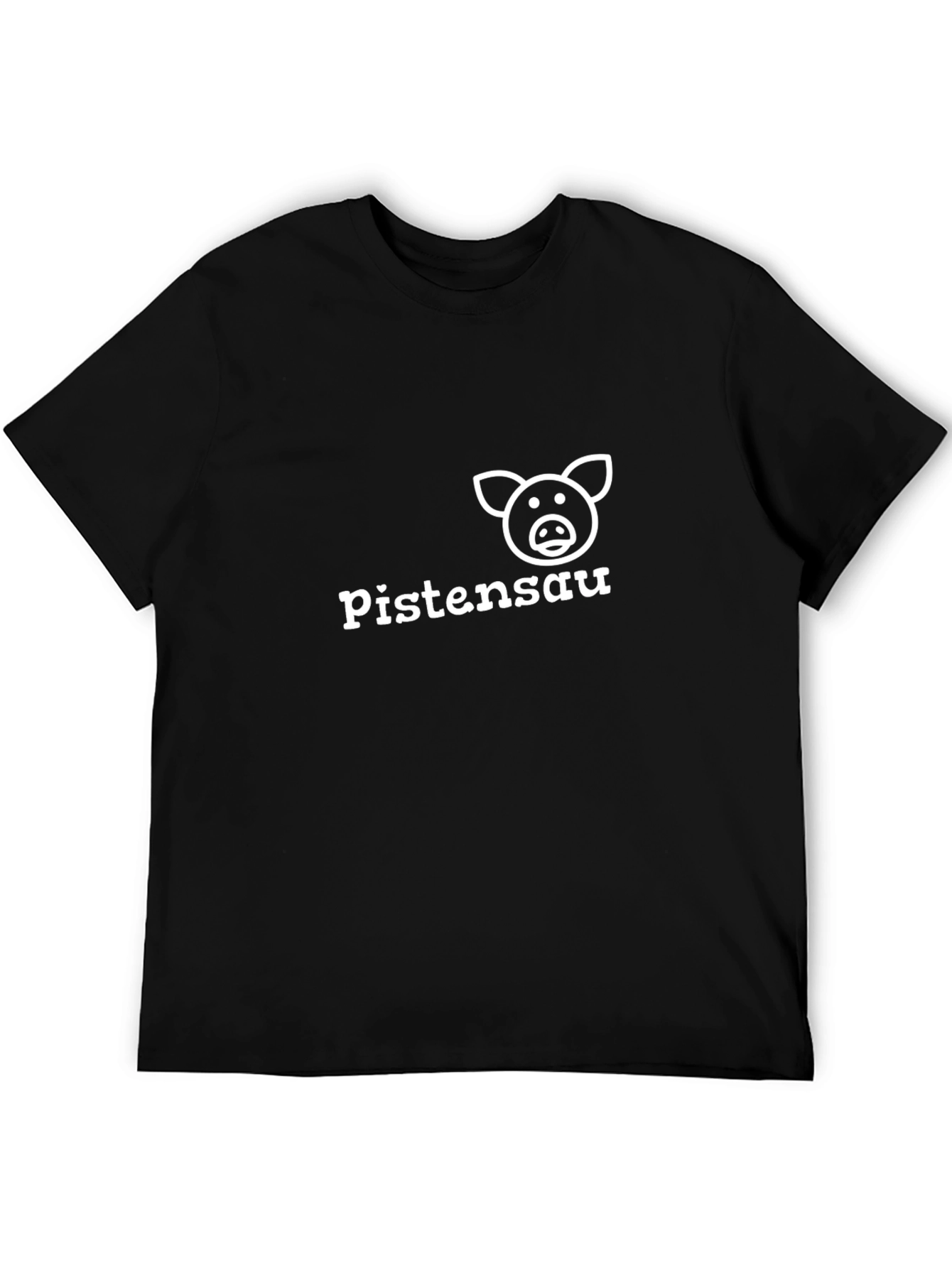 Pistensau Pig Graphic Black T-Shirt