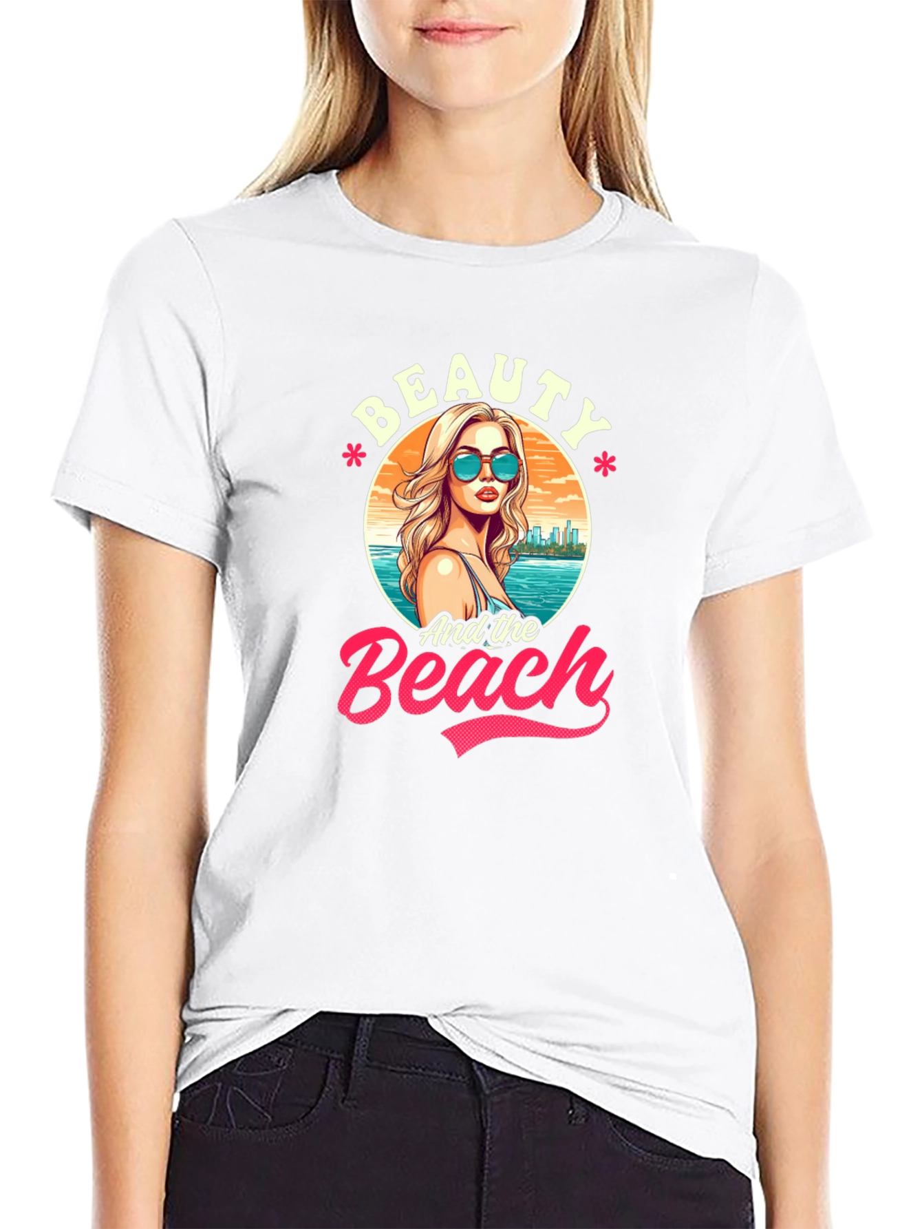 Beauty and the Beach Graphic T-Shirt