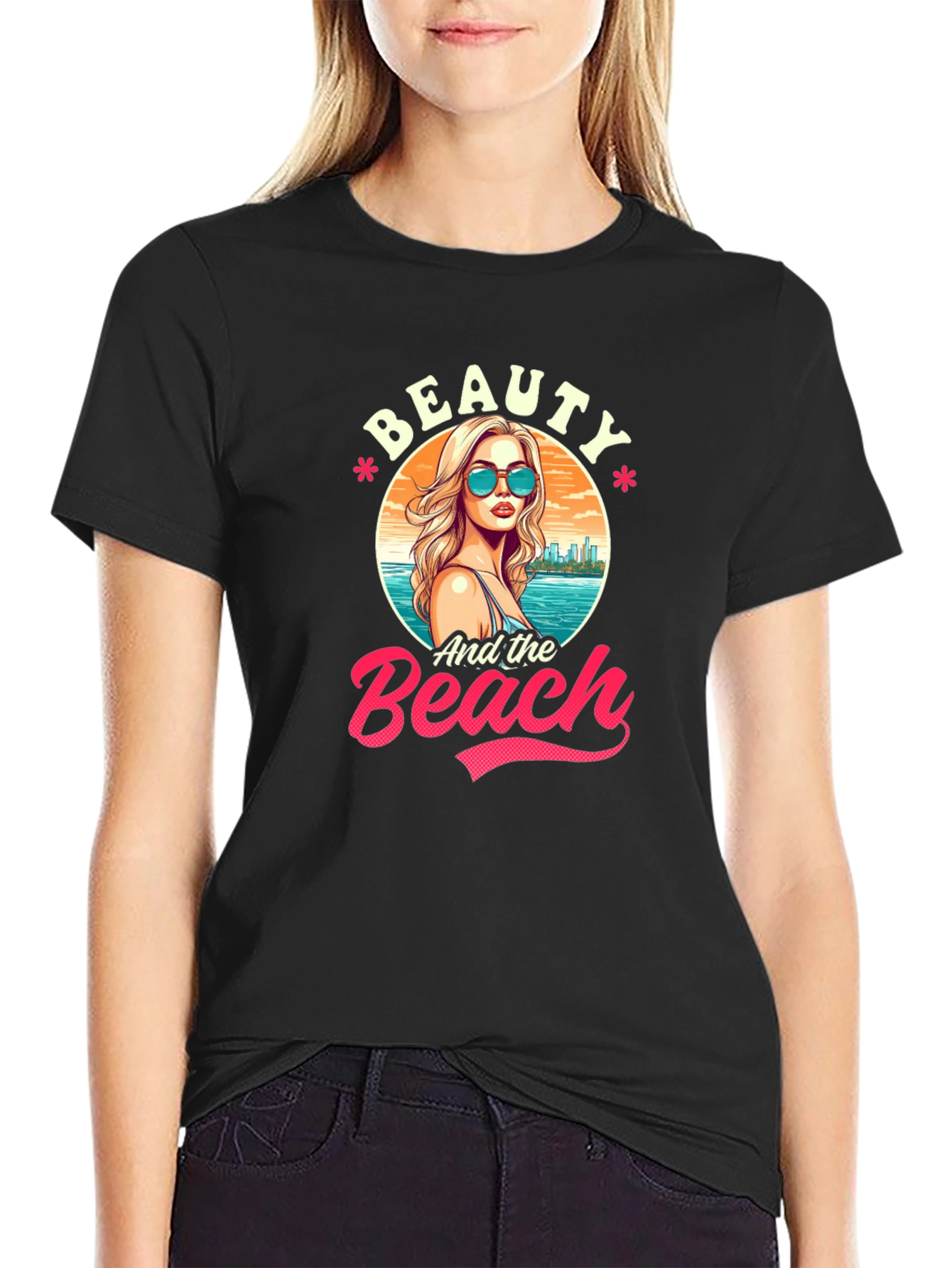 Beauty and the Beach Graphic T-Shirt