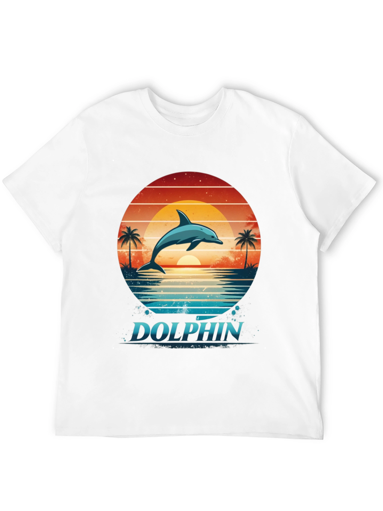 Dolphin Sunset Graphic Tee - Ocean Lovers T-Shirt