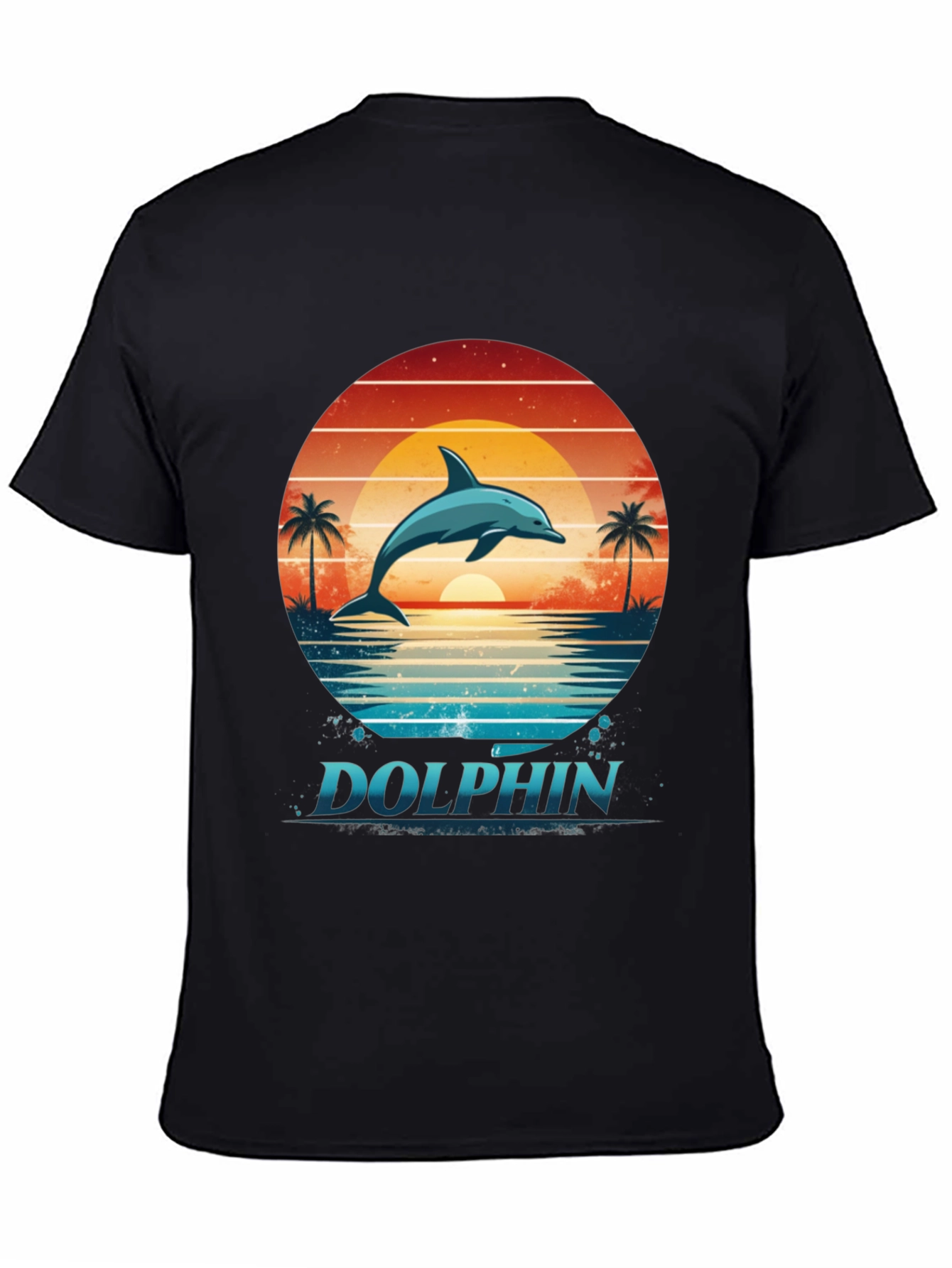 Dolphin Sunset Graphic Tee - Ocean Lovers T-Shirt
