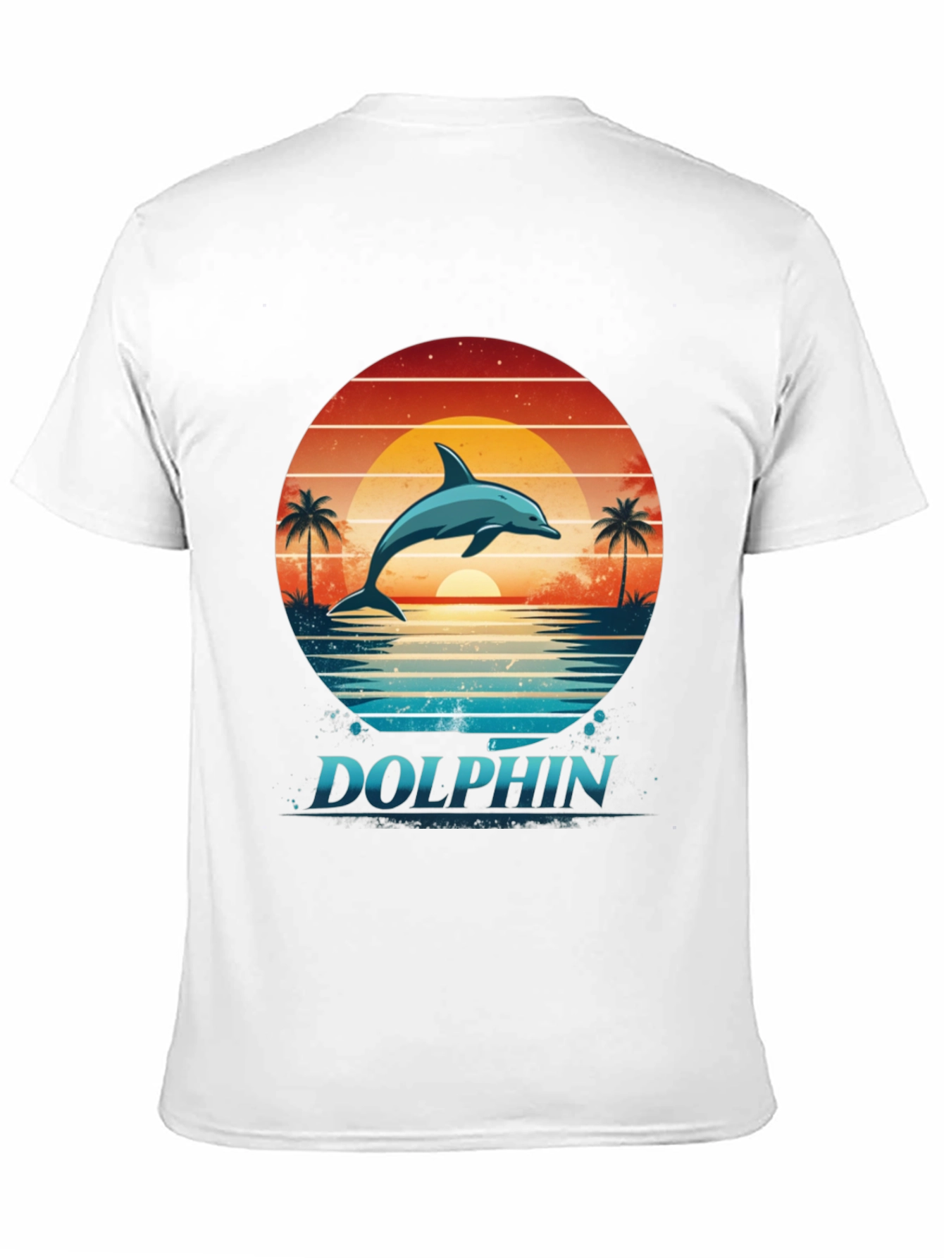 Dolphin Sunset Graphic Tee - Ocean Lovers T-Shirt