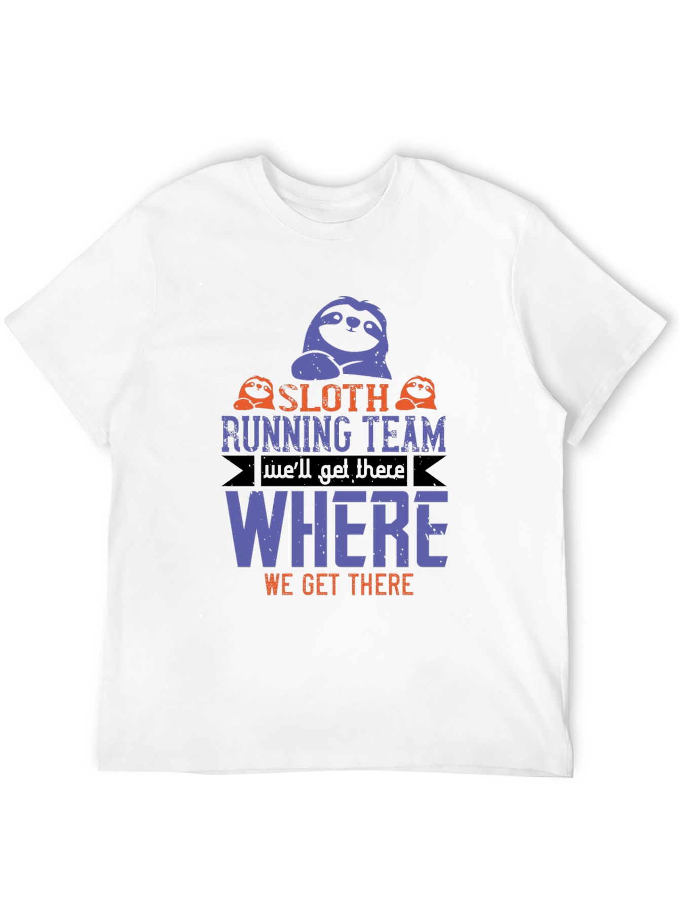 Sloth Running Team T-Shirt - Funny Novelty Tee