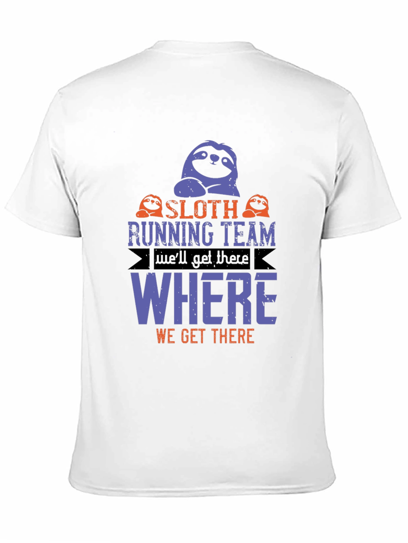 Sloth Running Team T-Shirt - Funny Novelty Tee