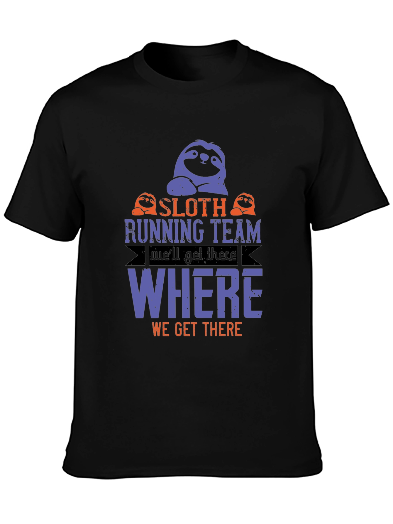 Sloth Running Team T-Shirt - Funny Novelty Tee