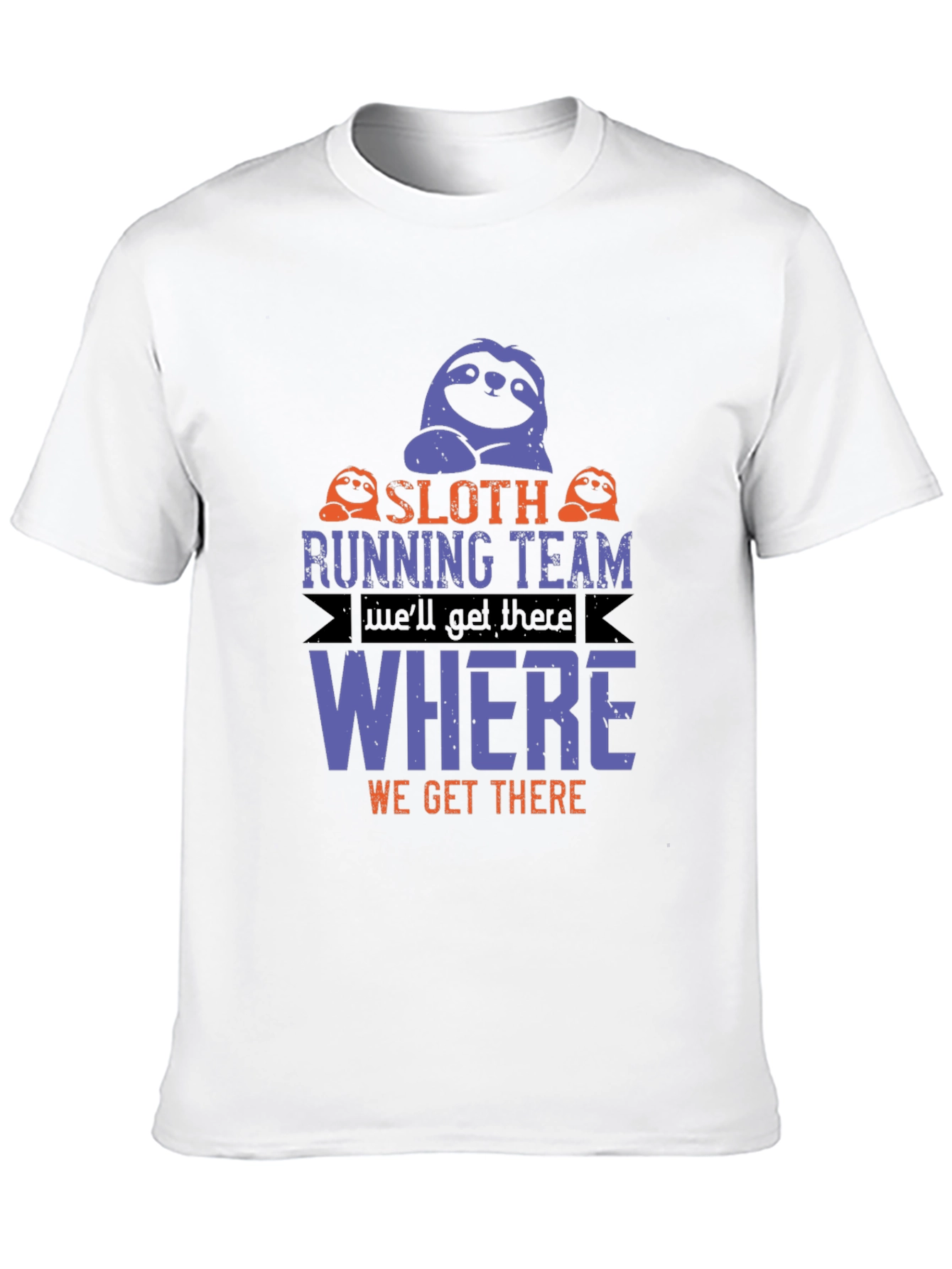 Sloth Running Team T-Shirt - Funny Novelty Tee