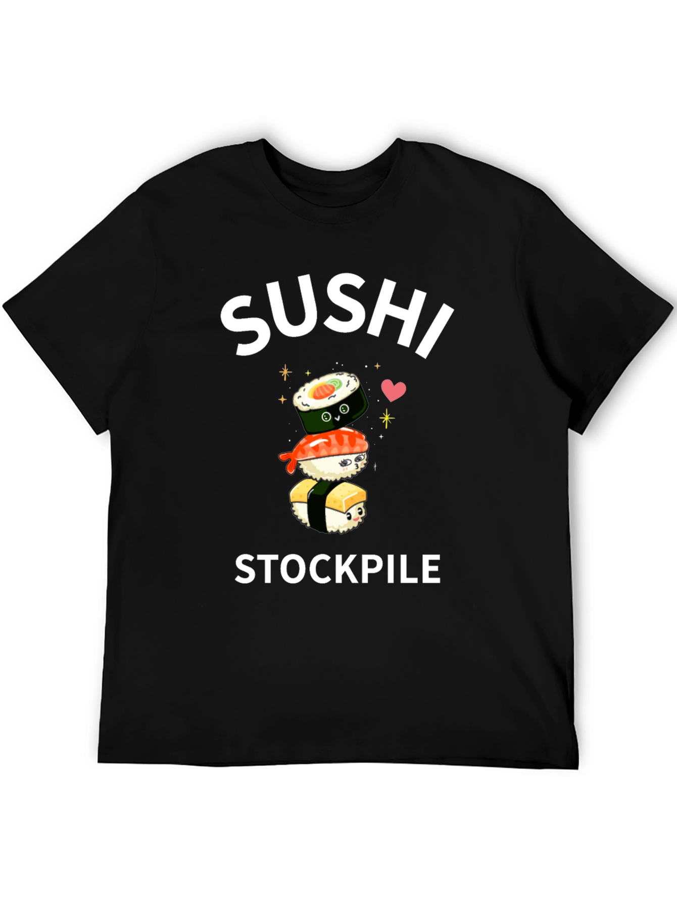 Sushi Stockpile Black T-Shirt