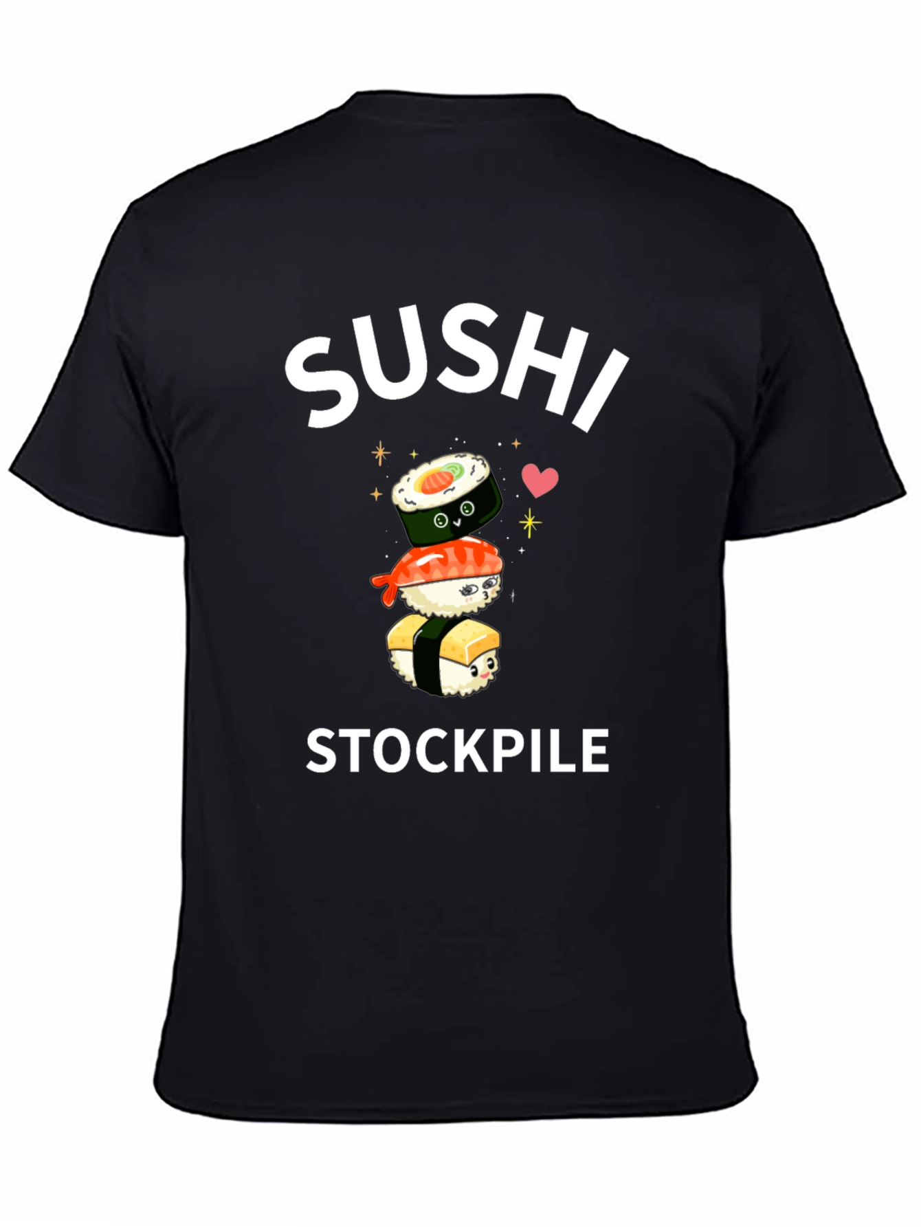 Sushi Stockpile Black T-Shirt
