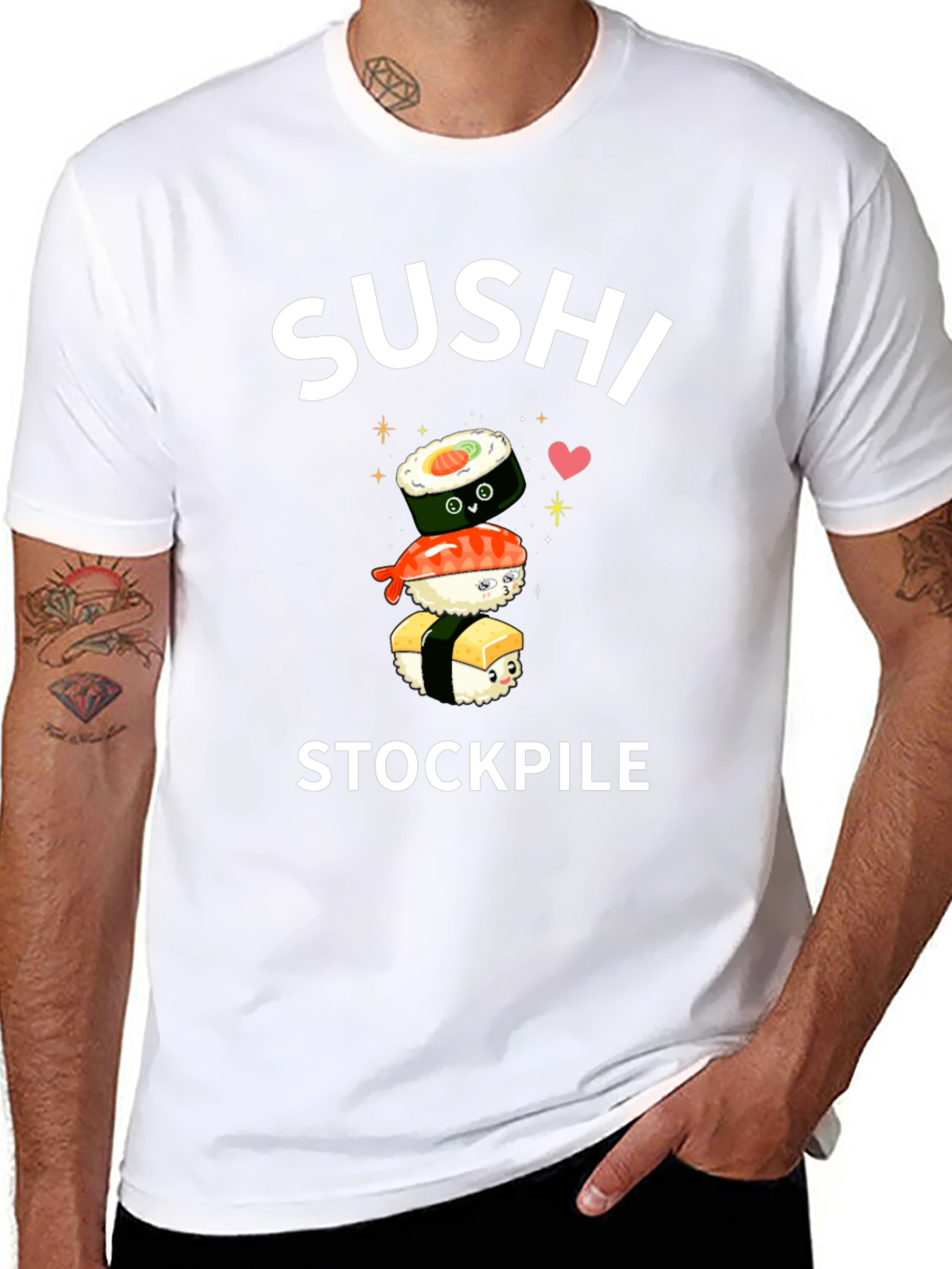 Sushi Stockpile Black T-Shirt