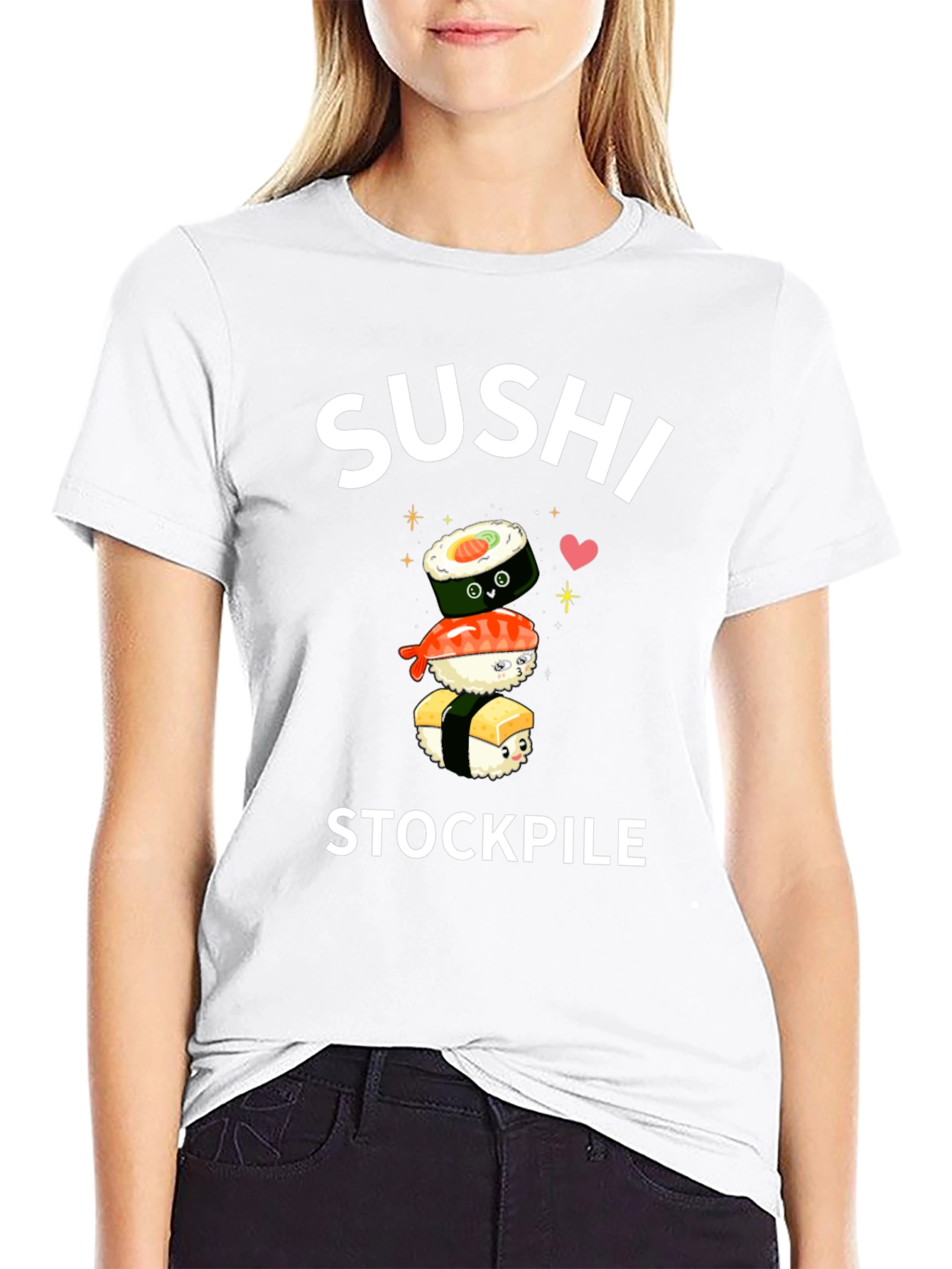 Sushi Stockpile Black T-Shirt