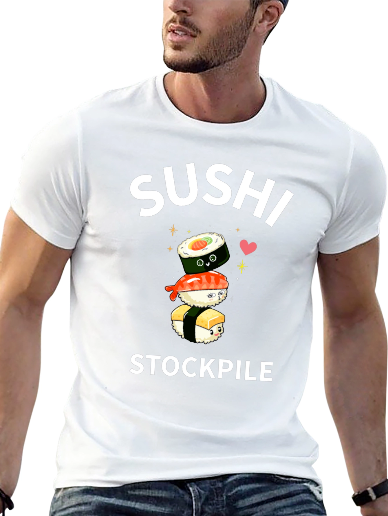 Sushi Stockpile Black T-Shirt