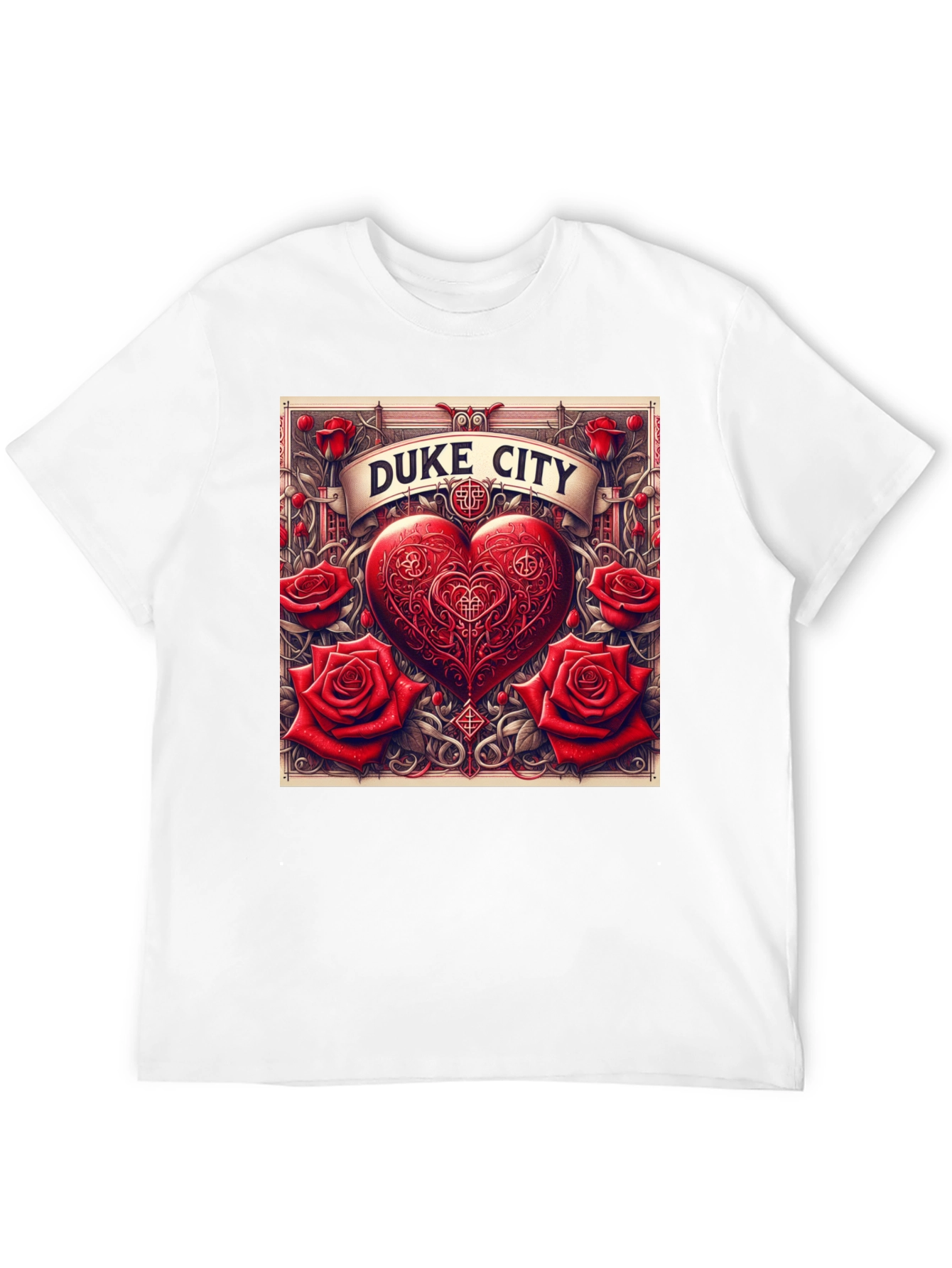 Duke City Heart & Roses Graphic Tee