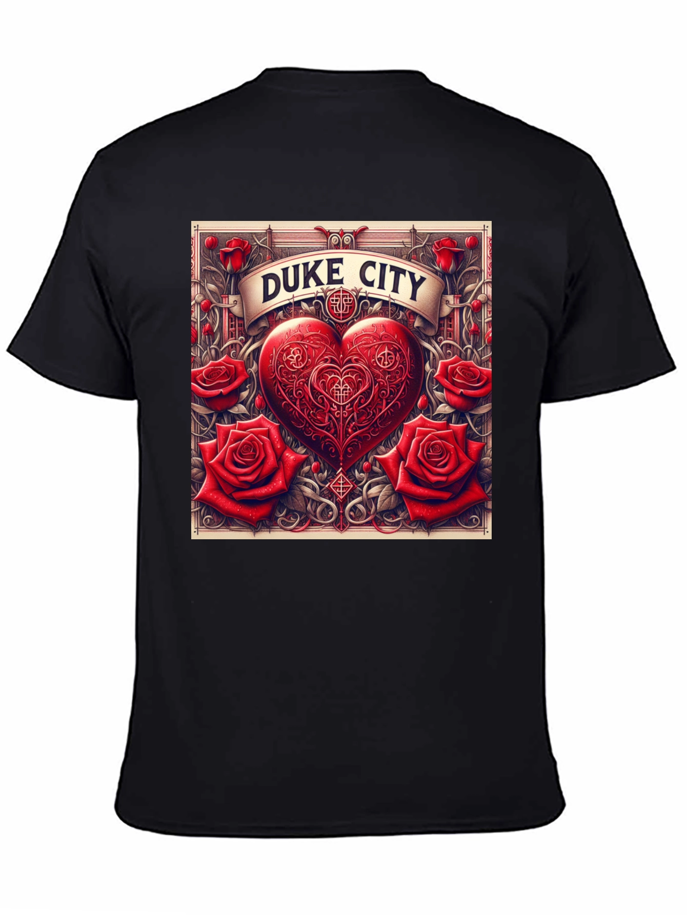 Duke City Heart & Roses Graphic Tee