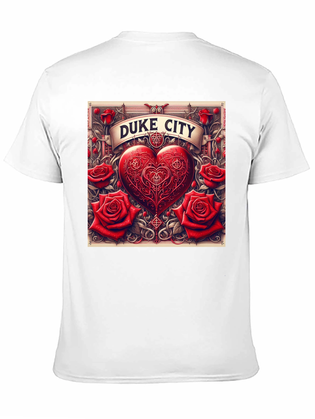 Duke City Heart & Roses Graphic Tee