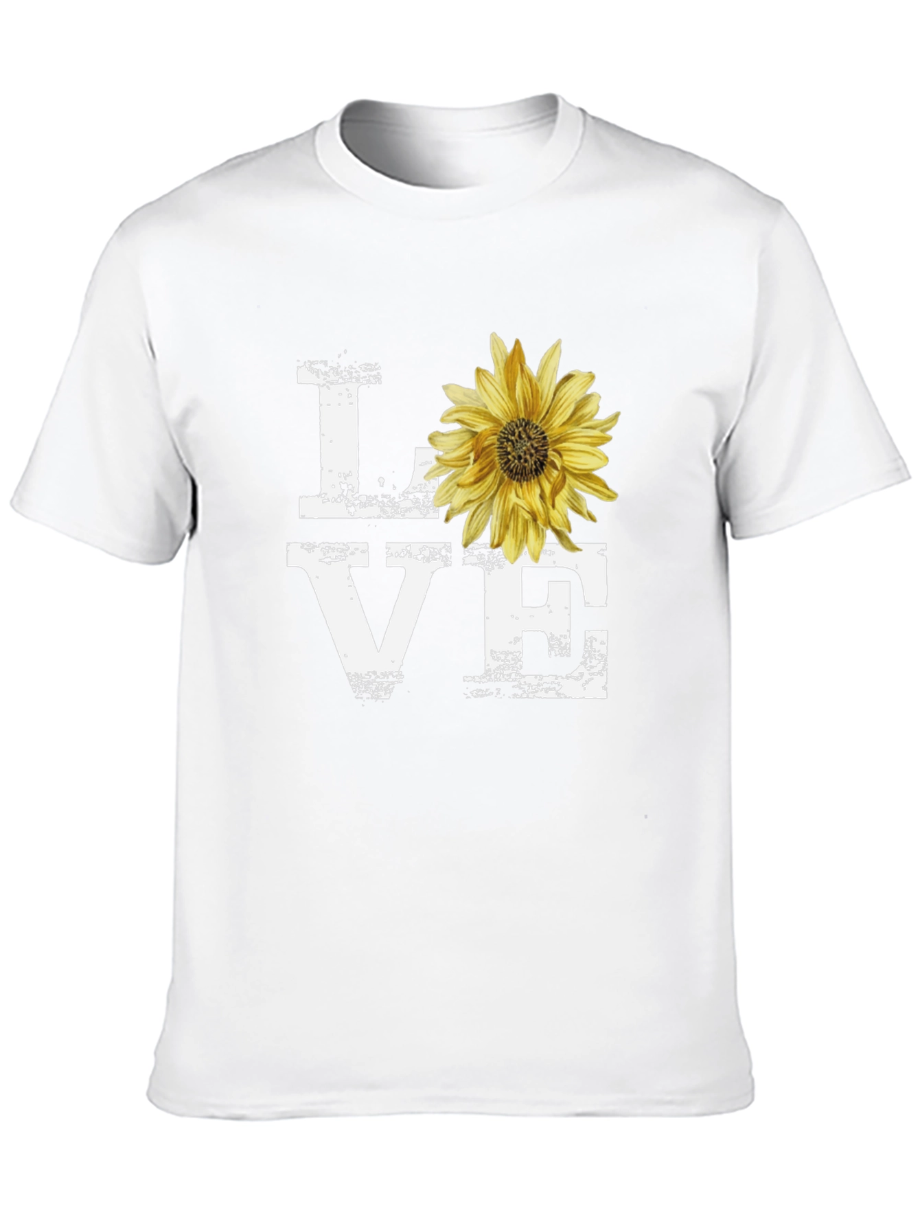 Love Sunflower Graphic T-Shirt - Stylish Casual Tee