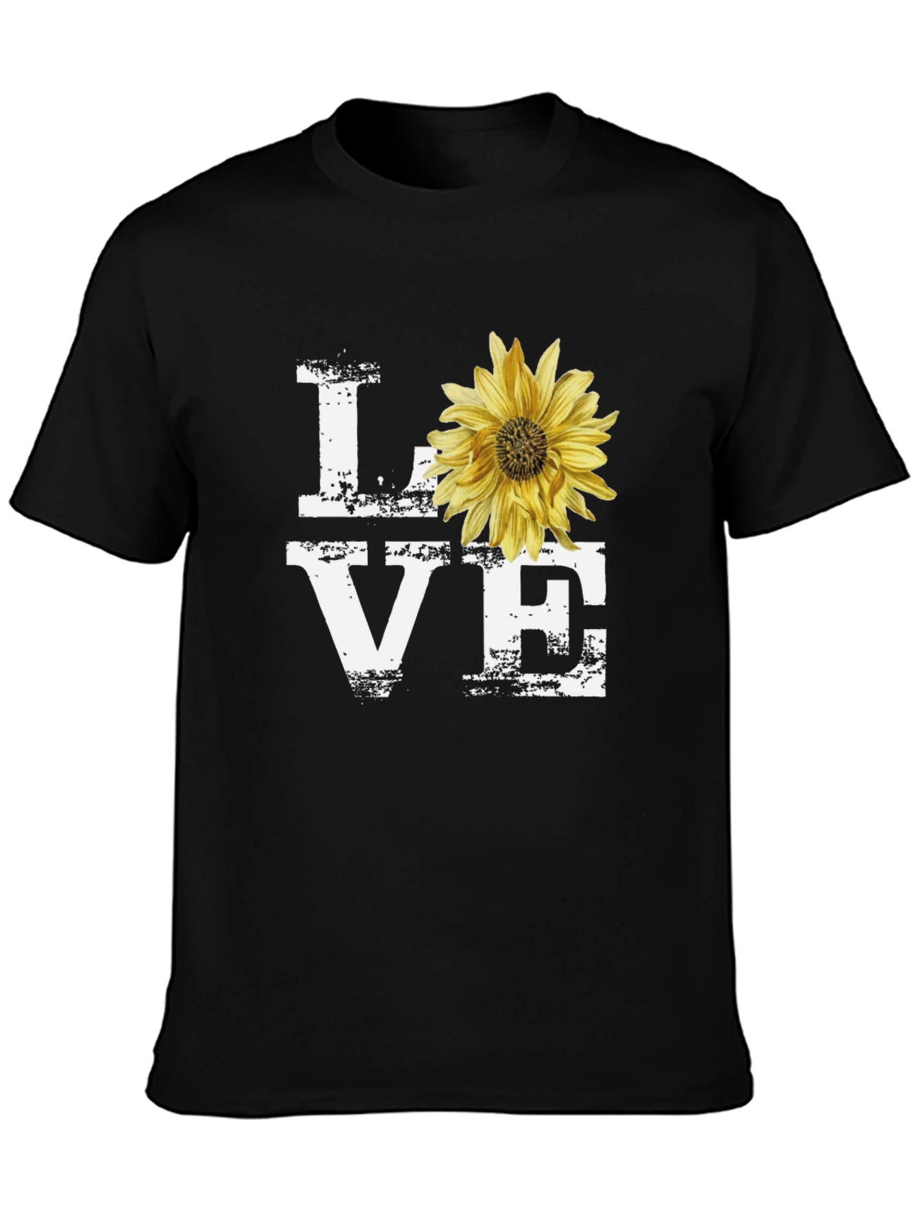 Love Sunflower Graphic T-Shirt - Stylish Casual Tee