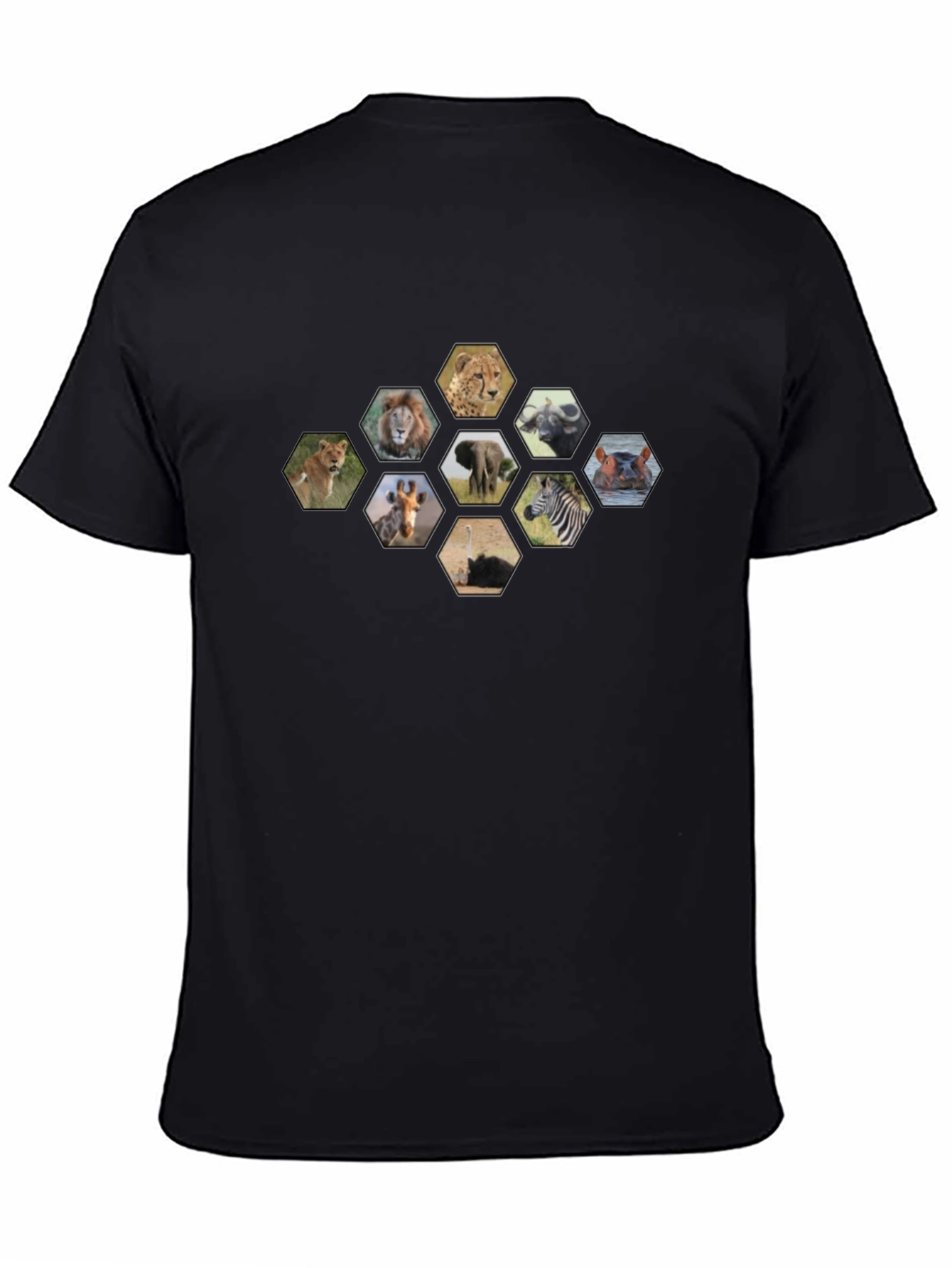 Safari Animals Hexagon T-Shirt
