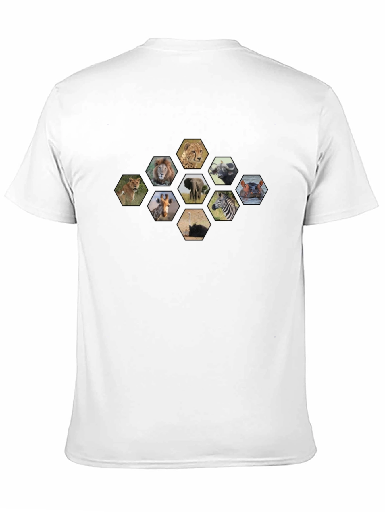 Safari Animals Hexagon T-Shirt