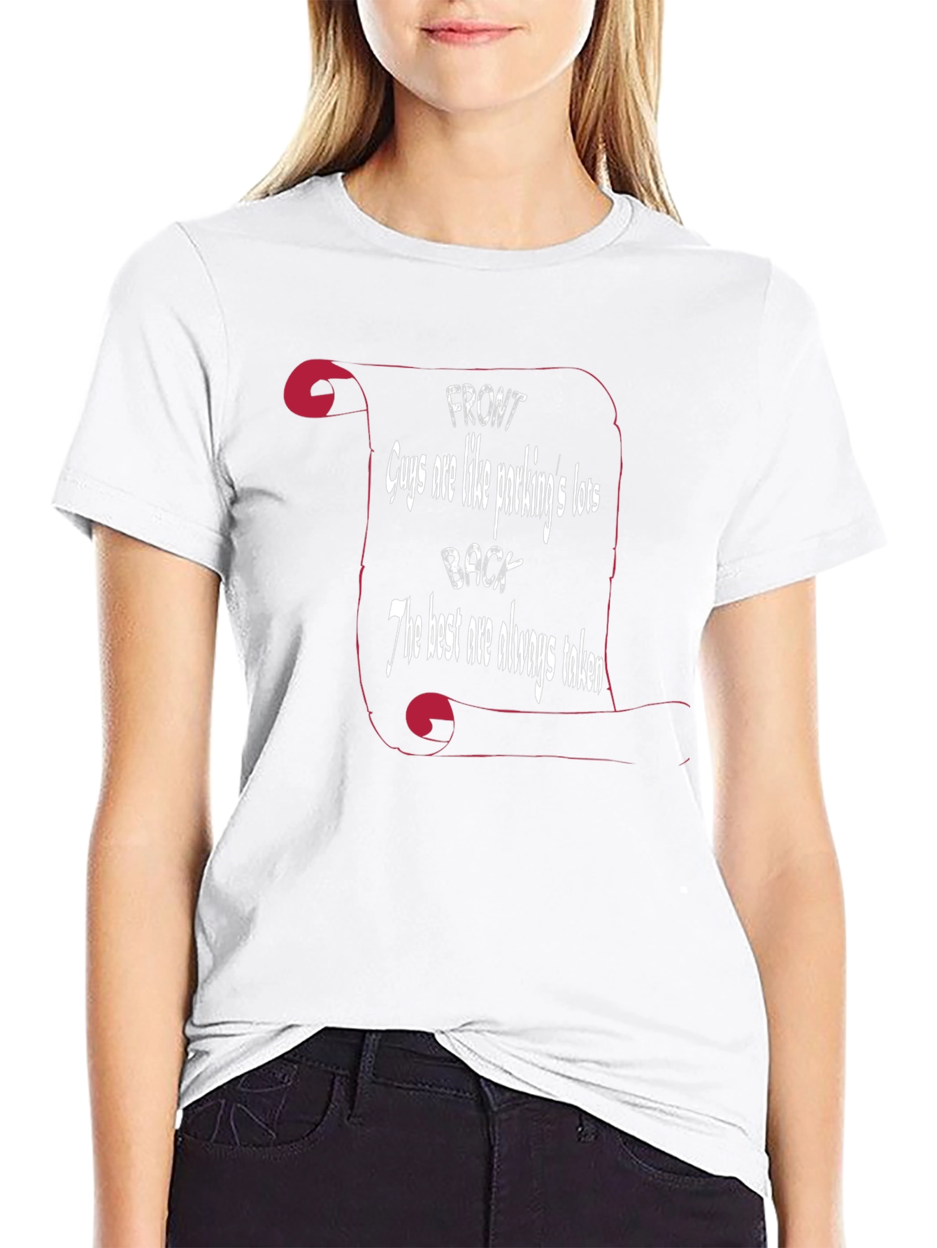 Funny Mens T-Shirt - Guys Are Like Parking Lots