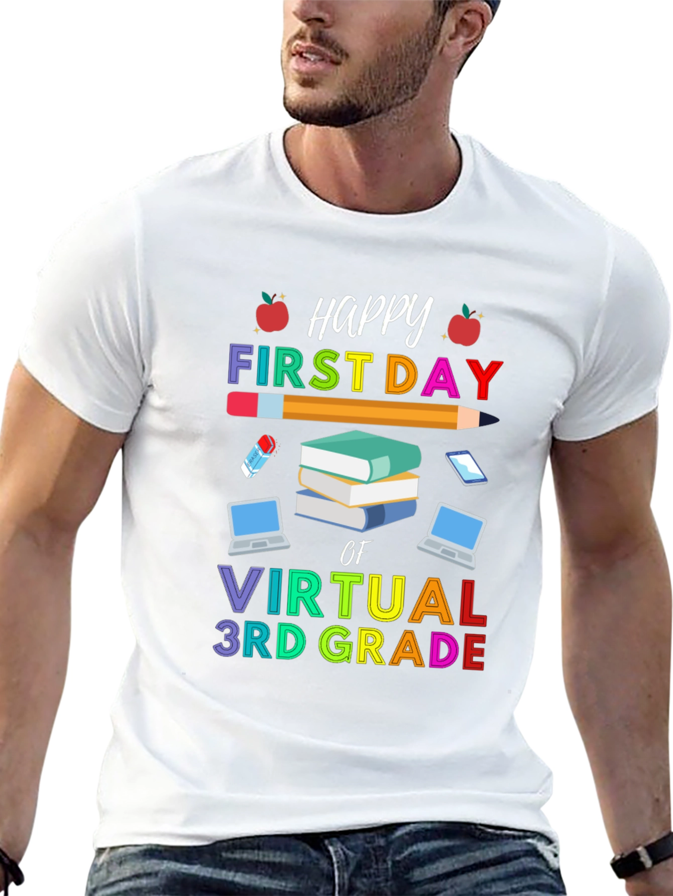 Happy First Day of Virtual 3rd Grade T-Shirt