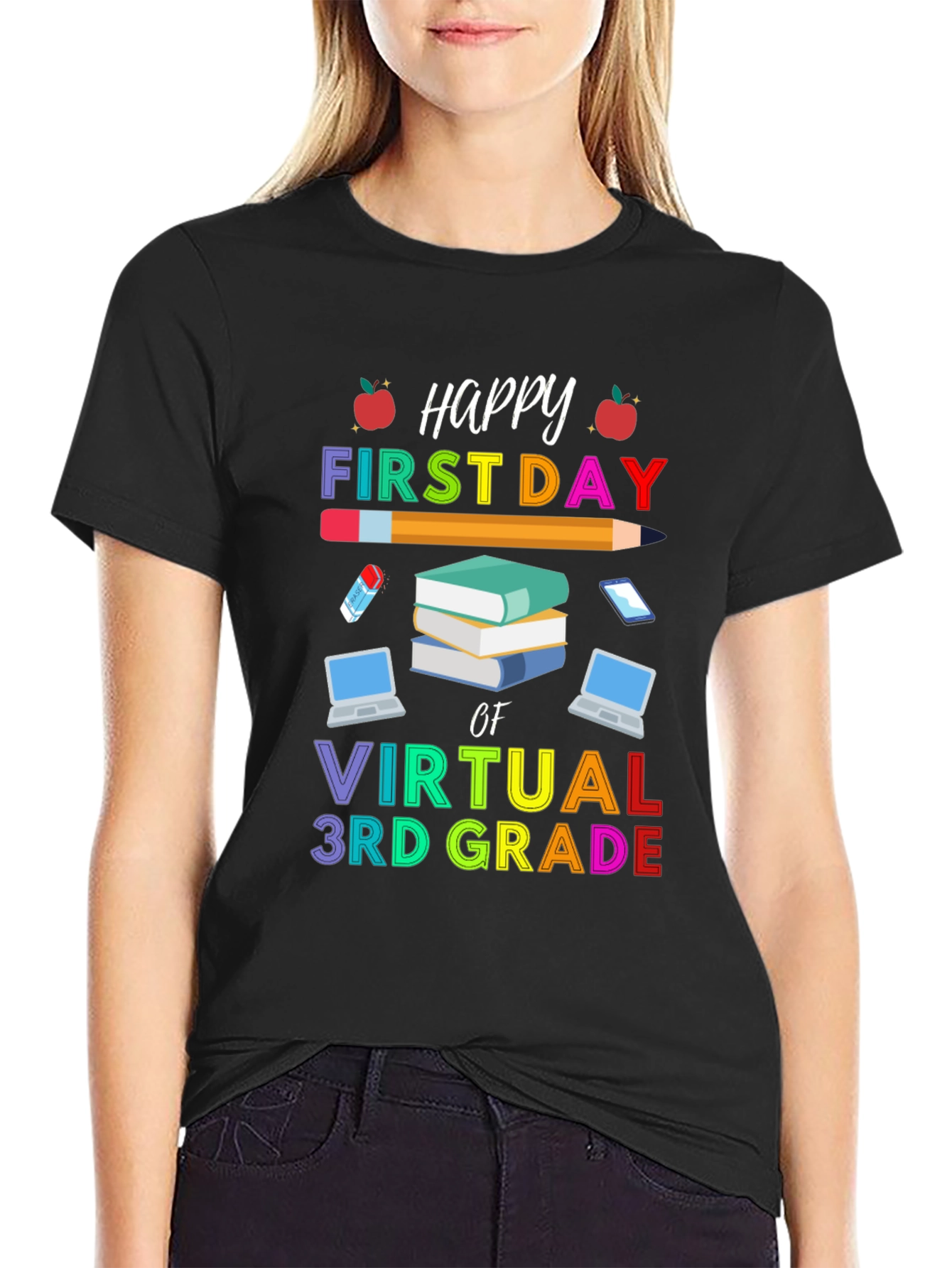 Happy First Day of Virtual 3rd Grade T-Shirt