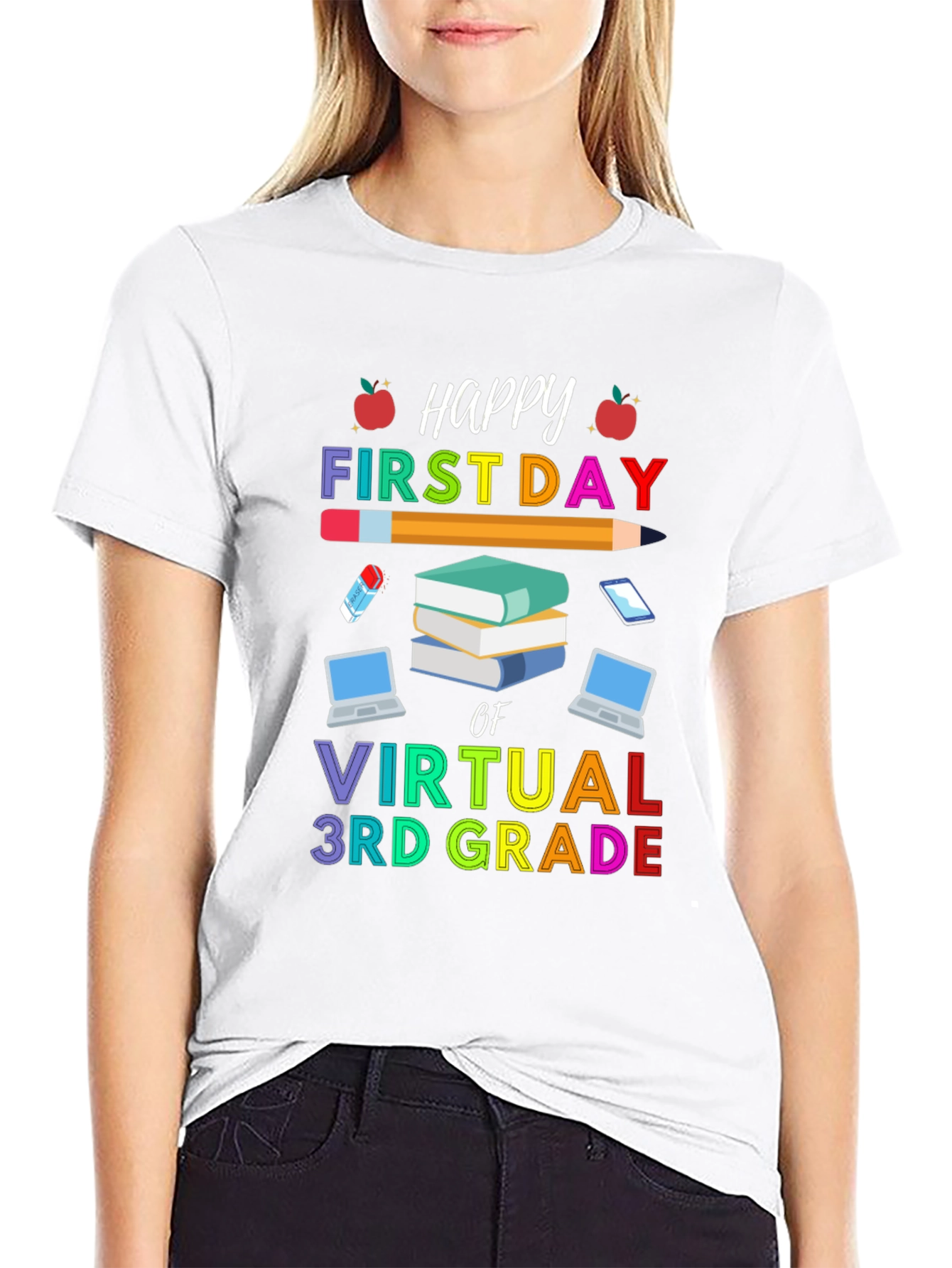 Happy First Day of Virtual 3rd Grade T-Shirt