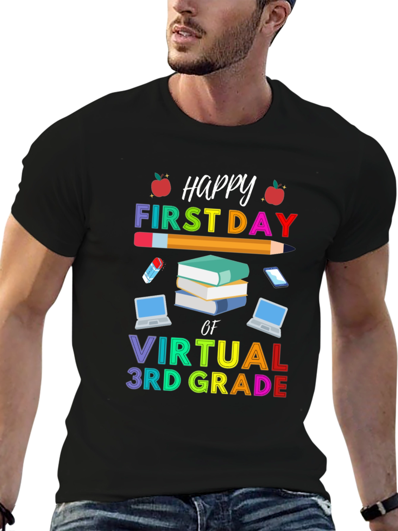 Happy First Day of Virtual 3rd Grade T-Shirt