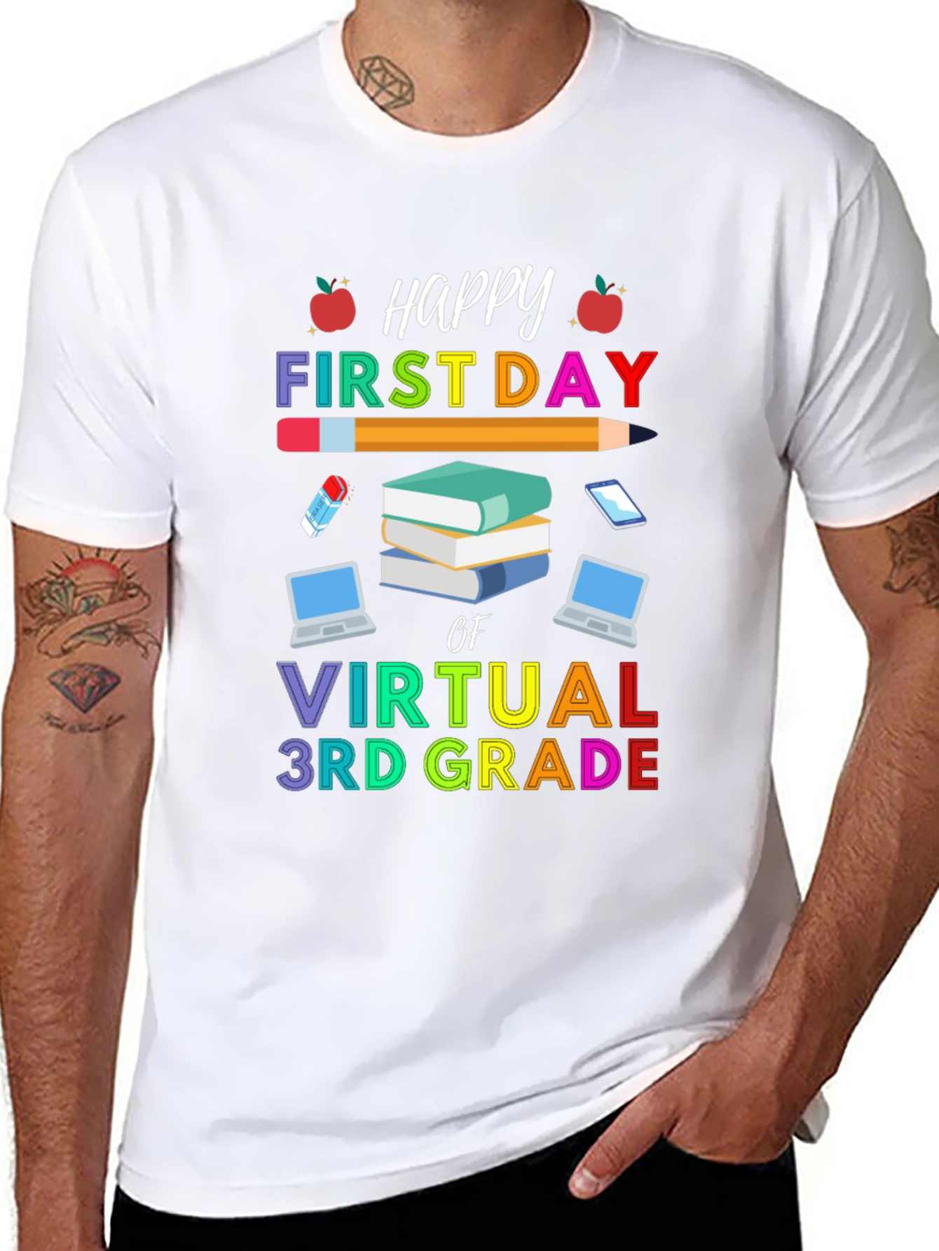 Happy First Day of Virtual 3rd Grade T-Shirt