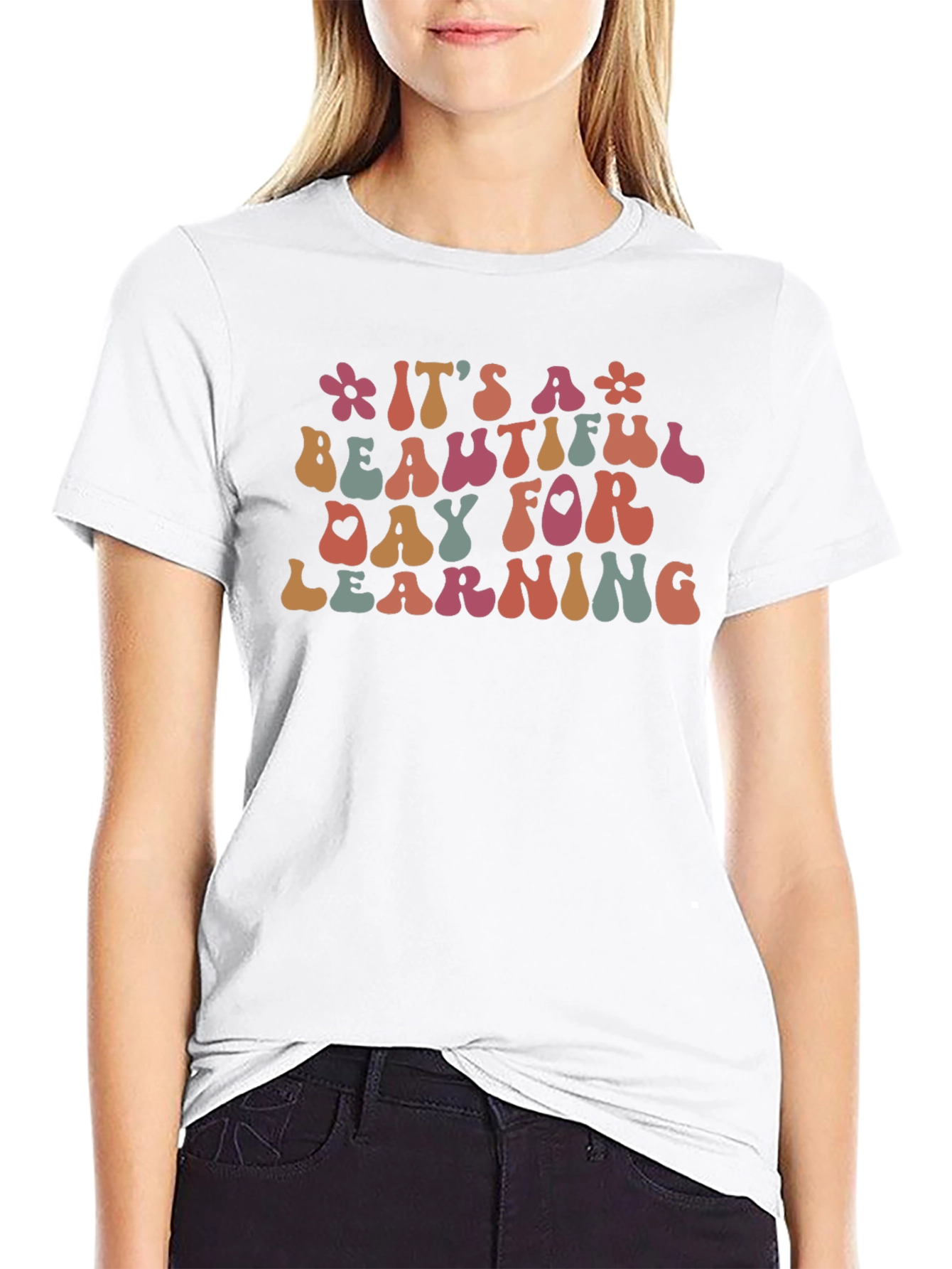 Its a Beautiful Day for Learning Black T-Shirt