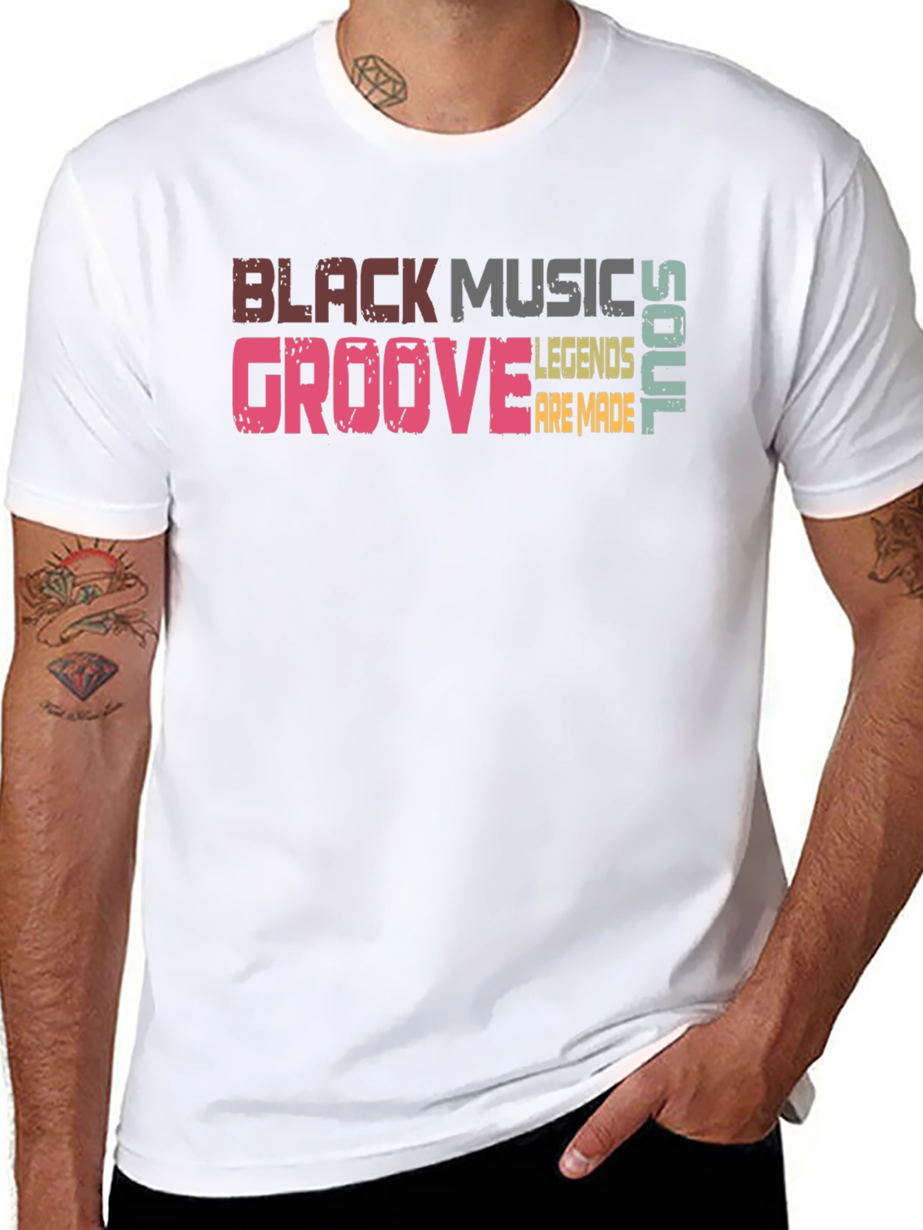 Black Music Groove Graphic T-Shirt