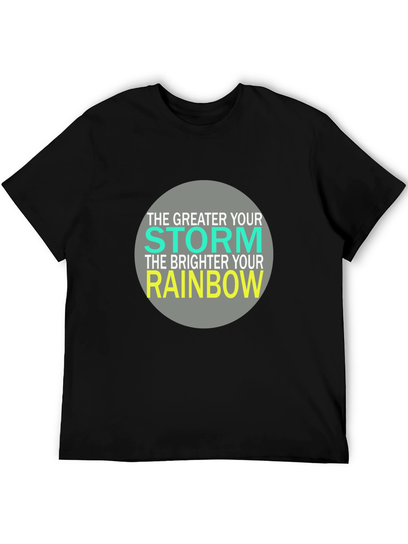 Inspirational Storm Rainbow Graphic T-Shirt