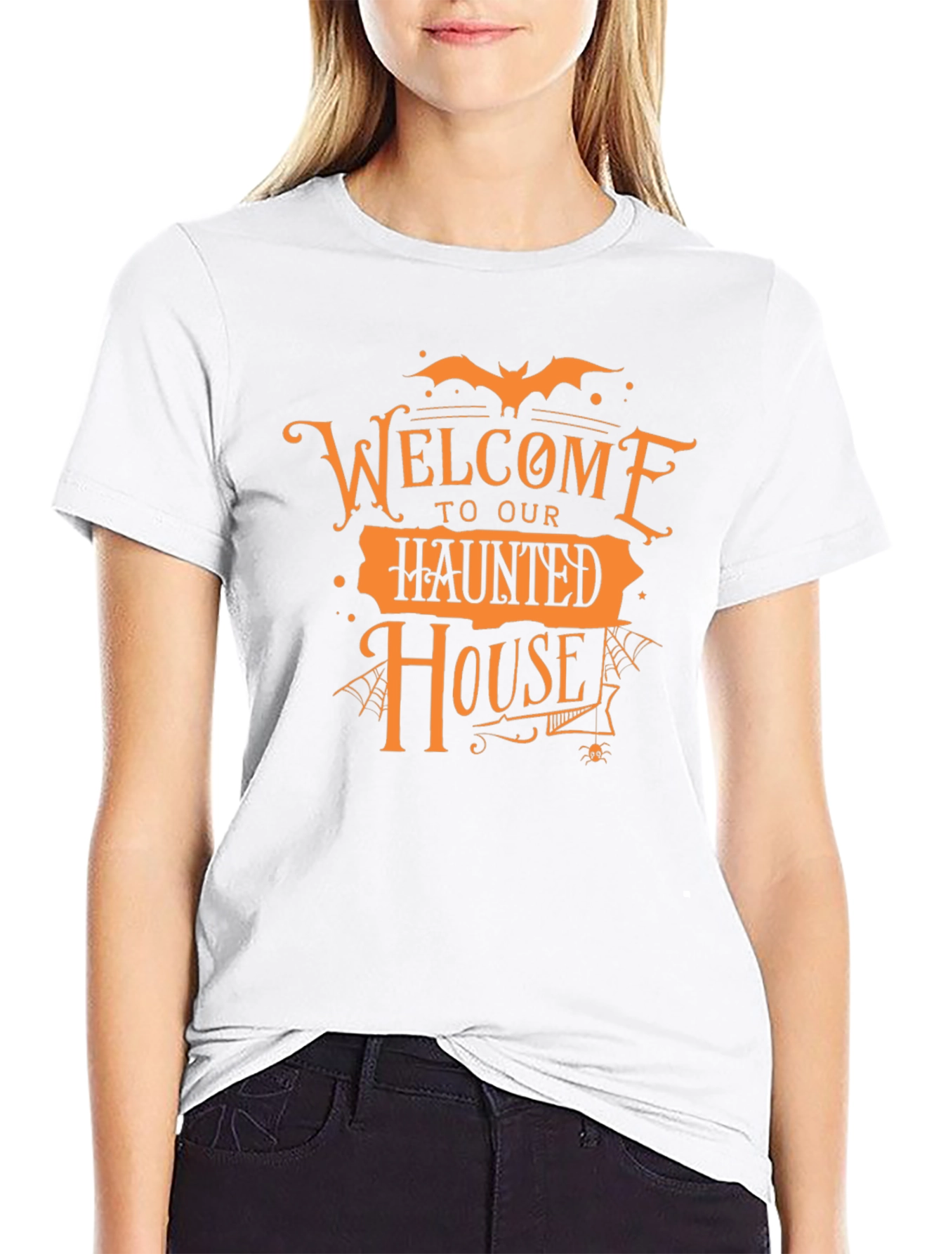 Welcome to Our Haunted House Halloween Graphic Tee