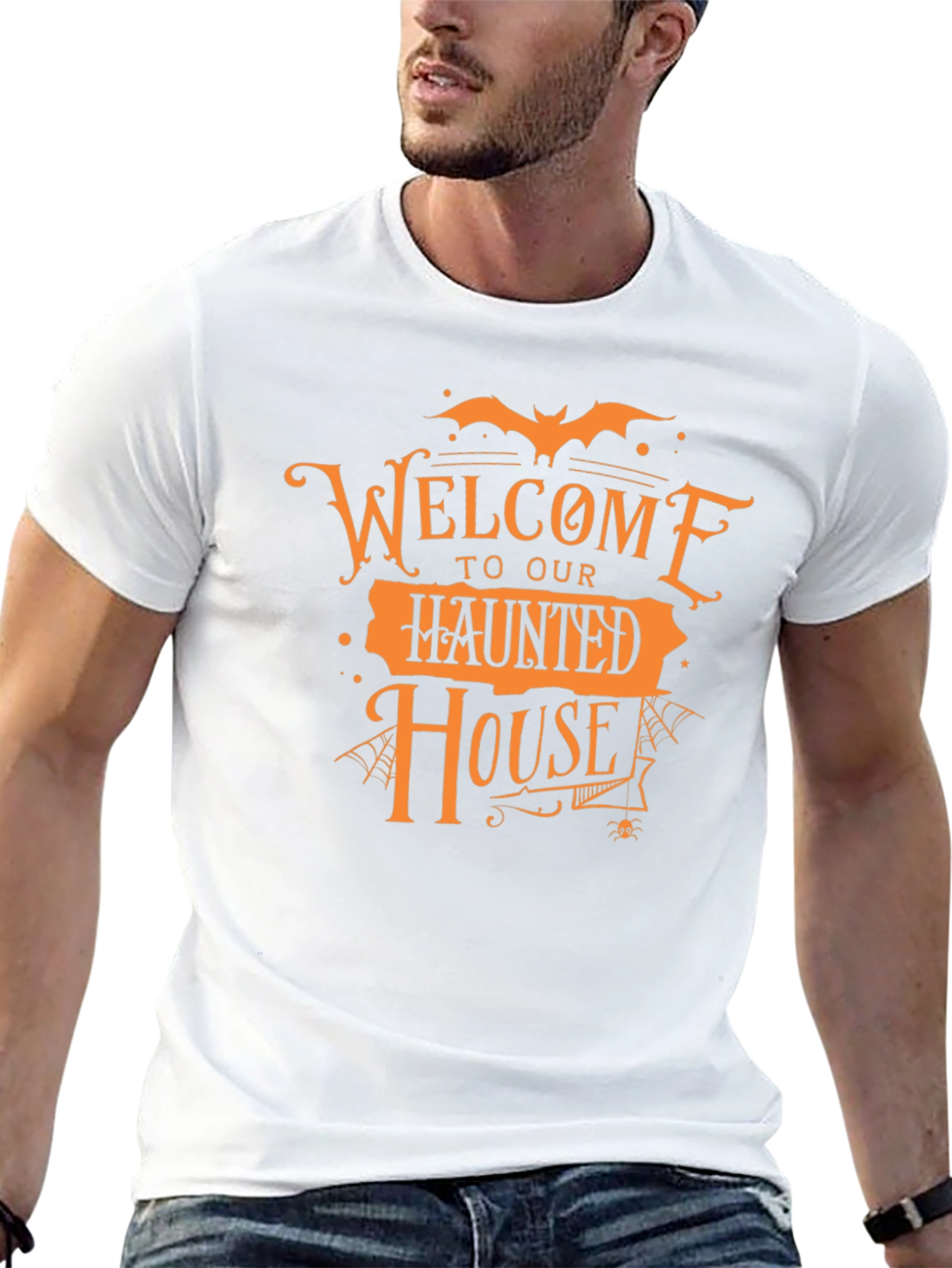 Welcome to Our Haunted House Halloween Graphic Tee