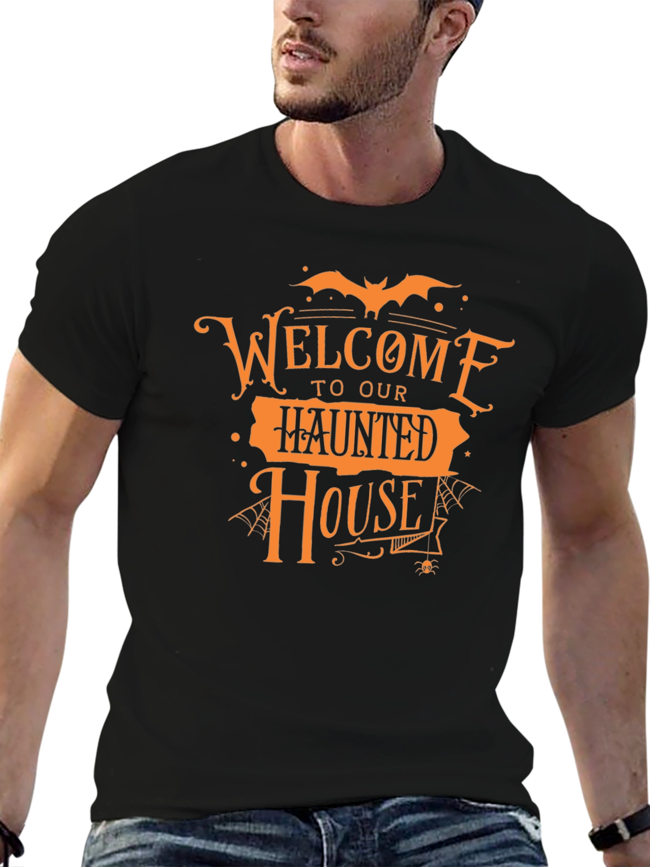 Welcome to Our Haunted House Halloween Graphic Tee
