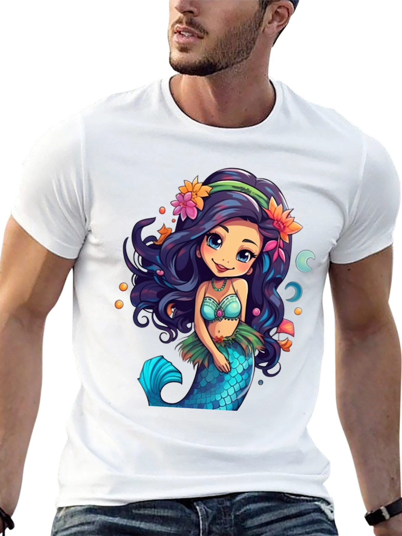 Mermaid Graphic T-Shirt - Sea Life Tee