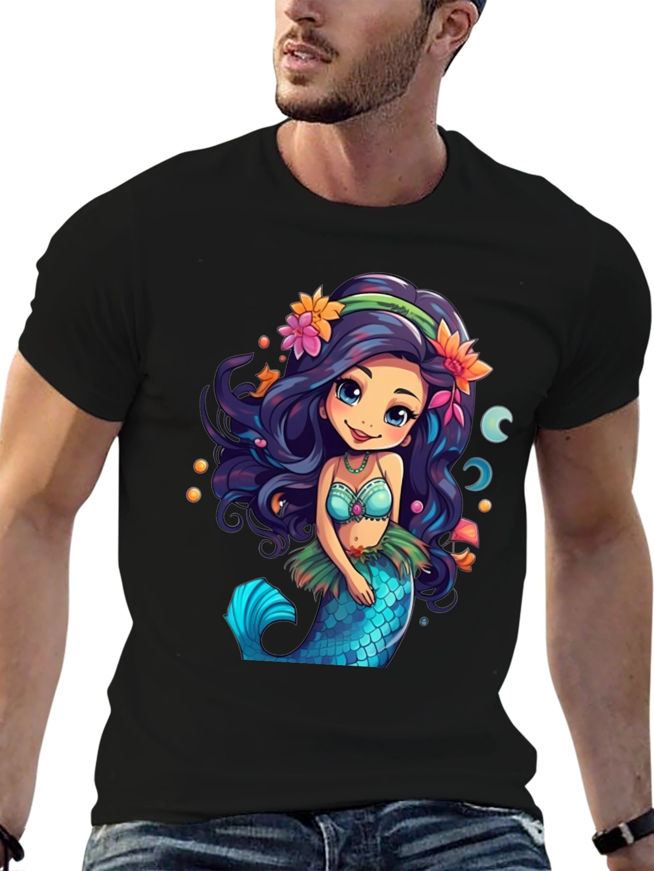 Mermaid Graphic T-Shirt - Sea Life Tee