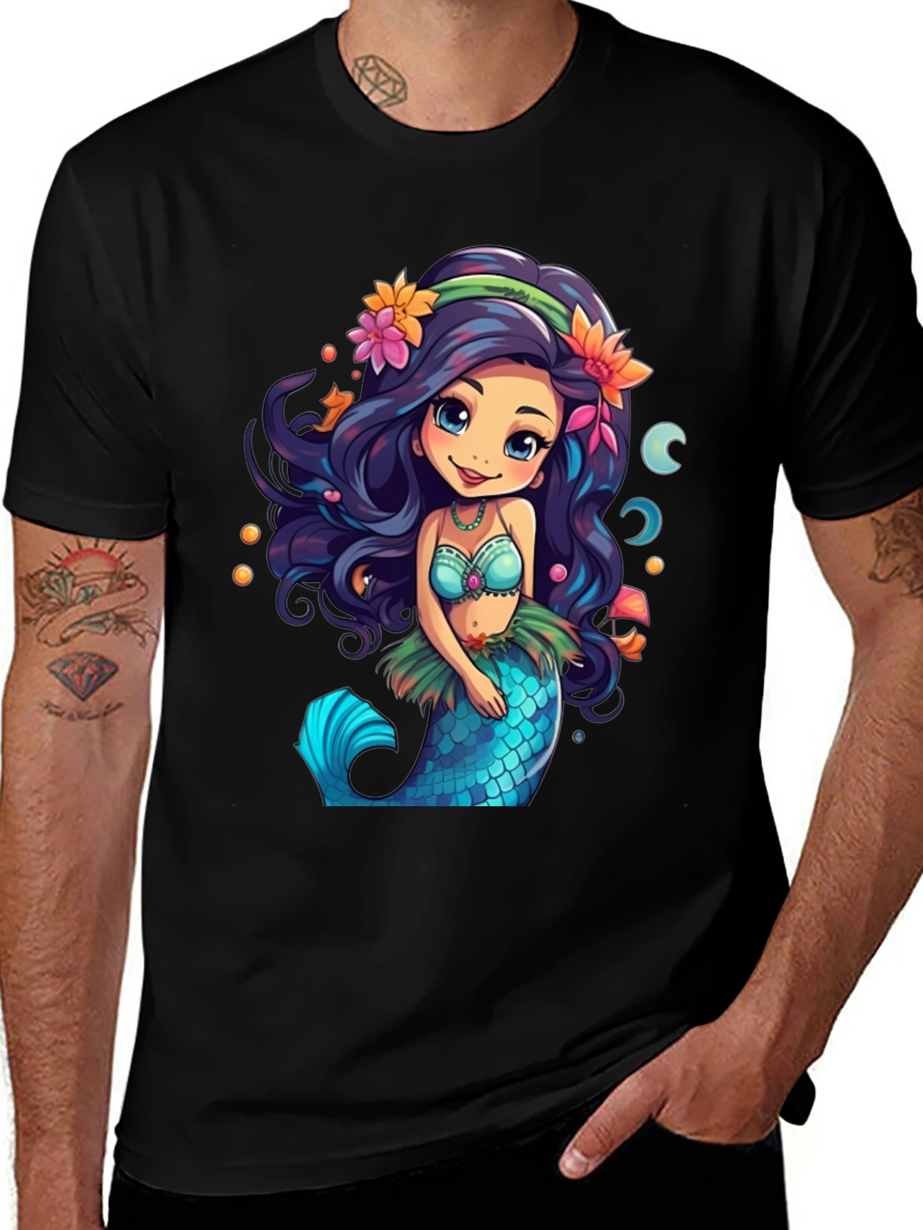 Mermaid Graphic T-Shirt - Sea Life Tee
