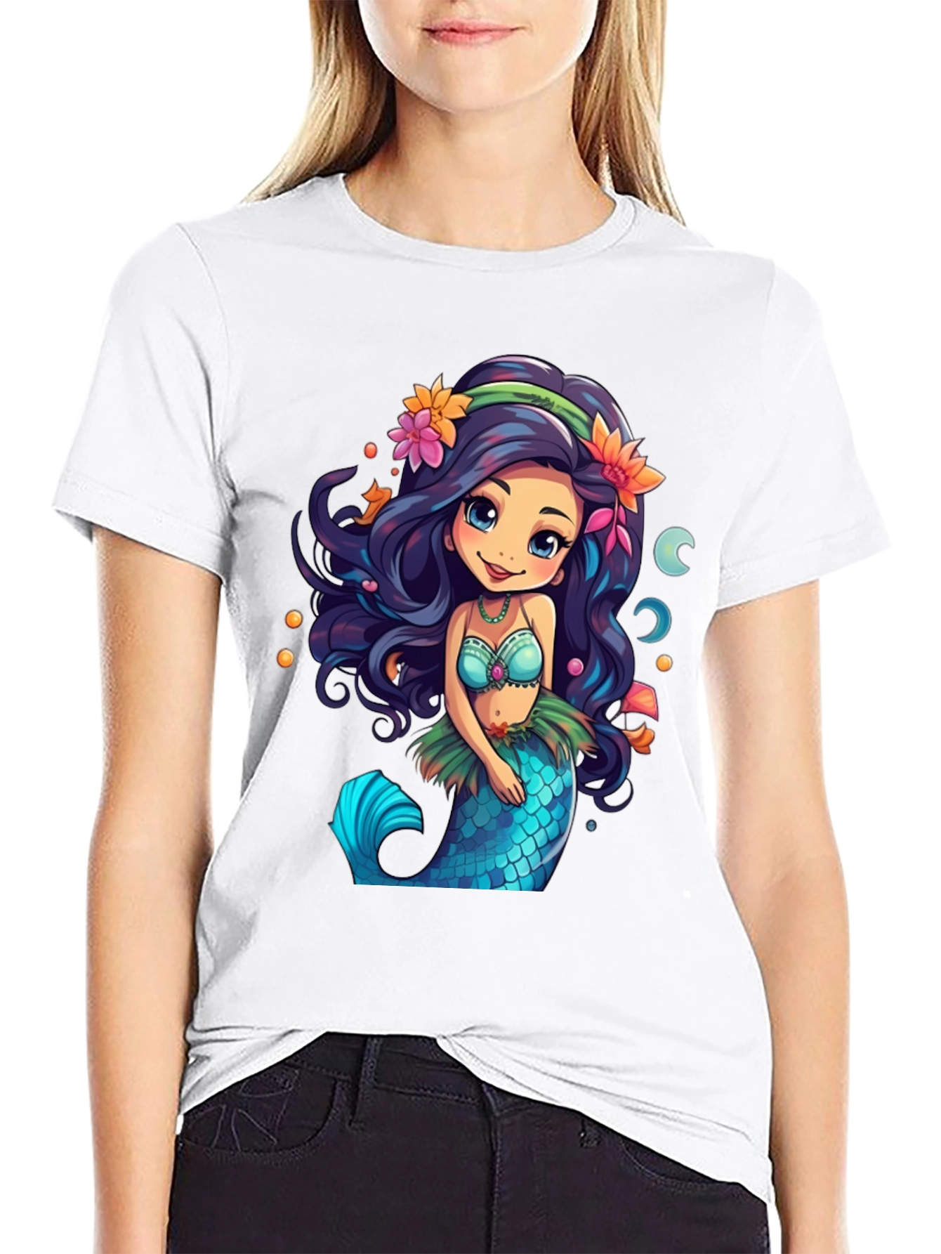 Mermaid Graphic T-Shirt - Sea Life Tee