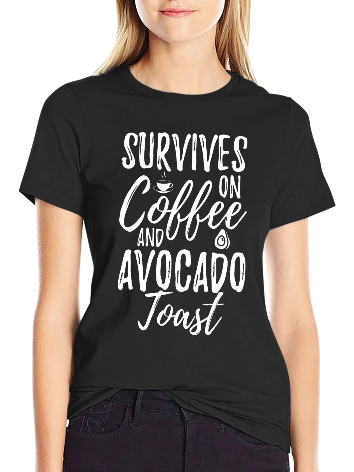 Coffee & Avocado Toast T-Shirt - Funny Graphic Tee