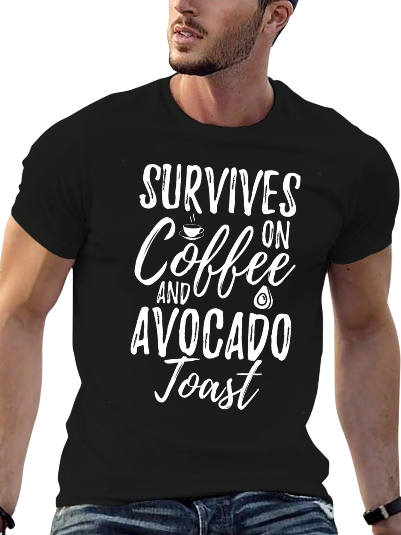 Coffee & Avocado Toast T-Shirt - Funny Graphic Tee
