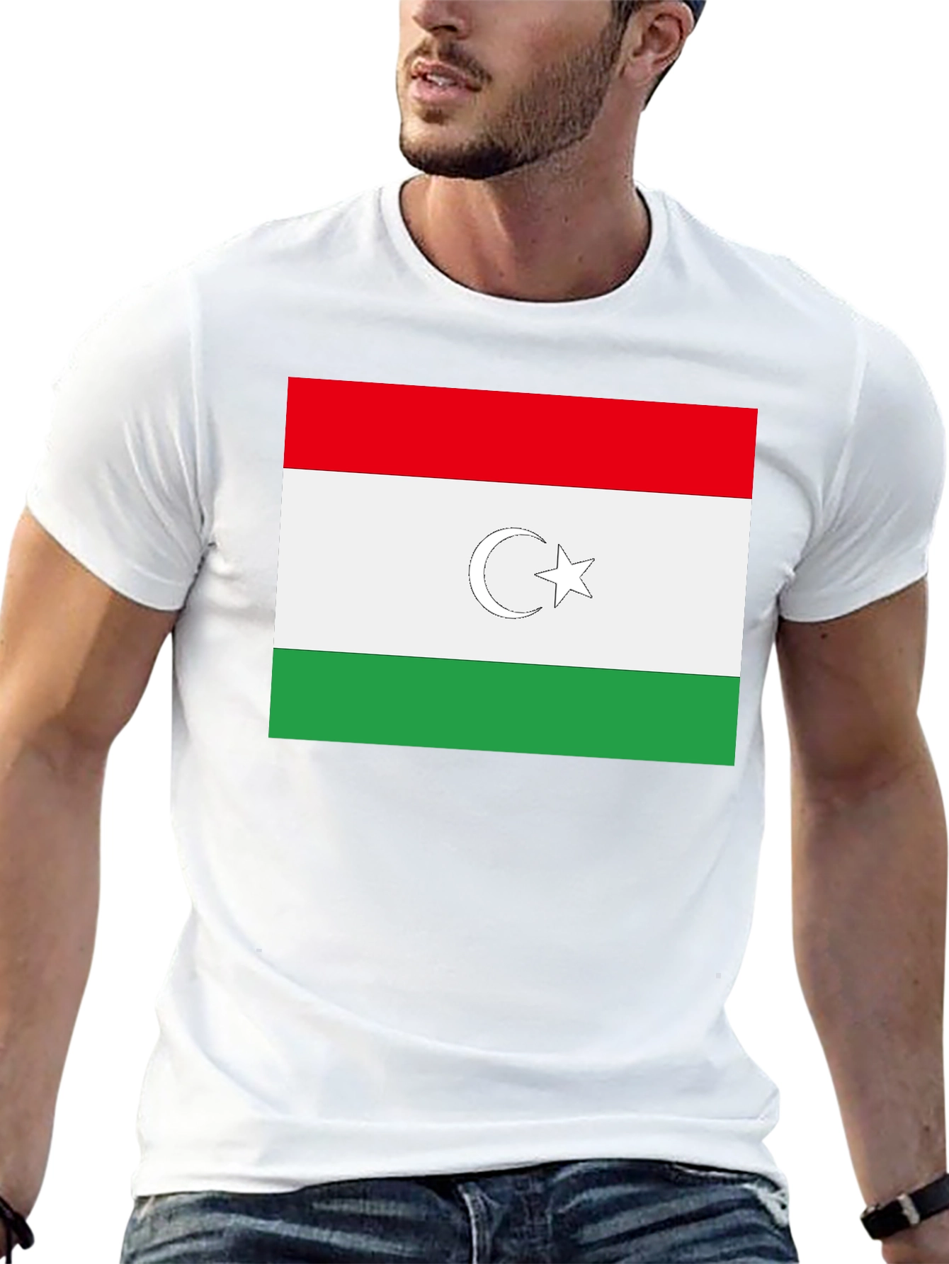 Turkmenistan Flag T-Shirt Stylish Cotton Tee