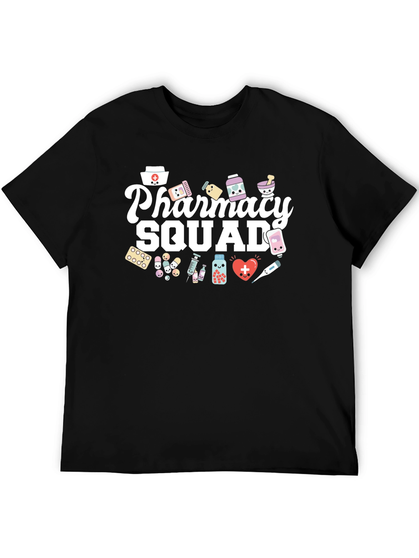 Pharmacy Squad T-Shirt - Black Graphic Tee