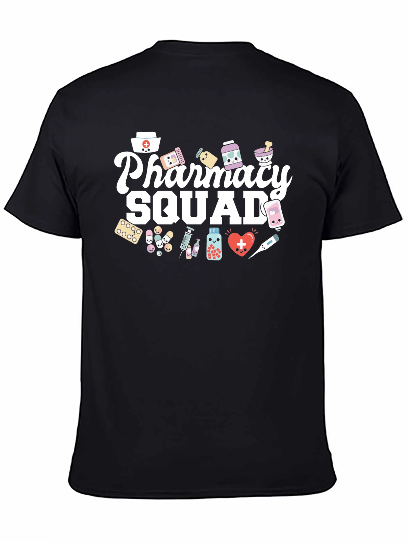 Pharmacy Squad T-Shirt - Black Graphic Tee