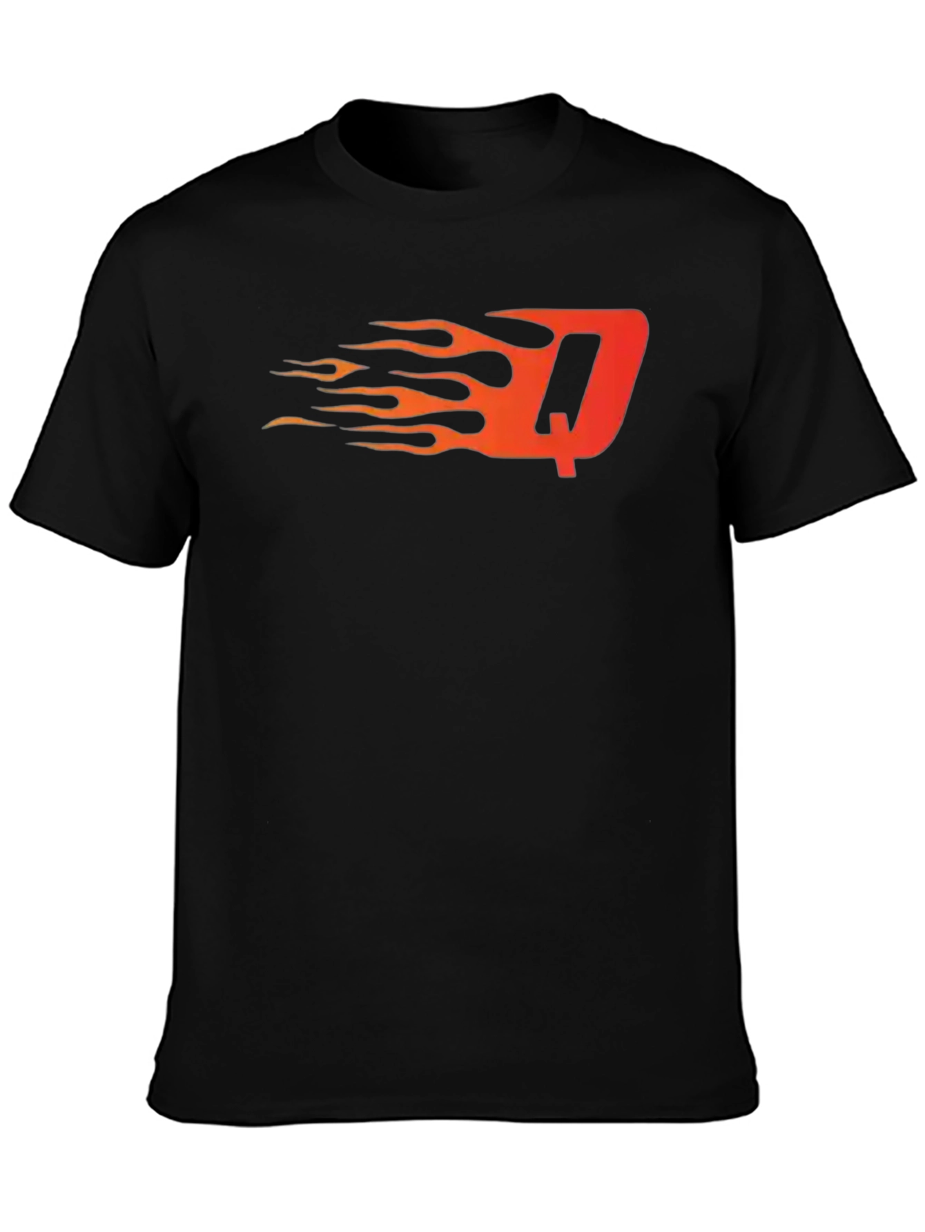 Fiery Initial T-Shirt - Bold & Unique Design