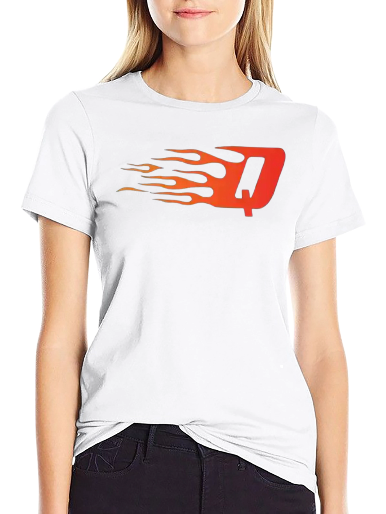 Fiery Initial T-Shirt - Bold & Unique Design