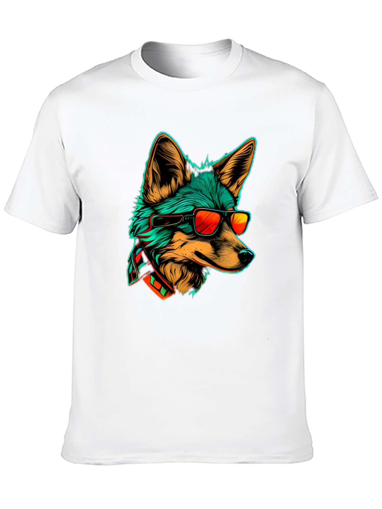 Cool Fox Graphic Tee - Stylish Animal Print T-Shirt