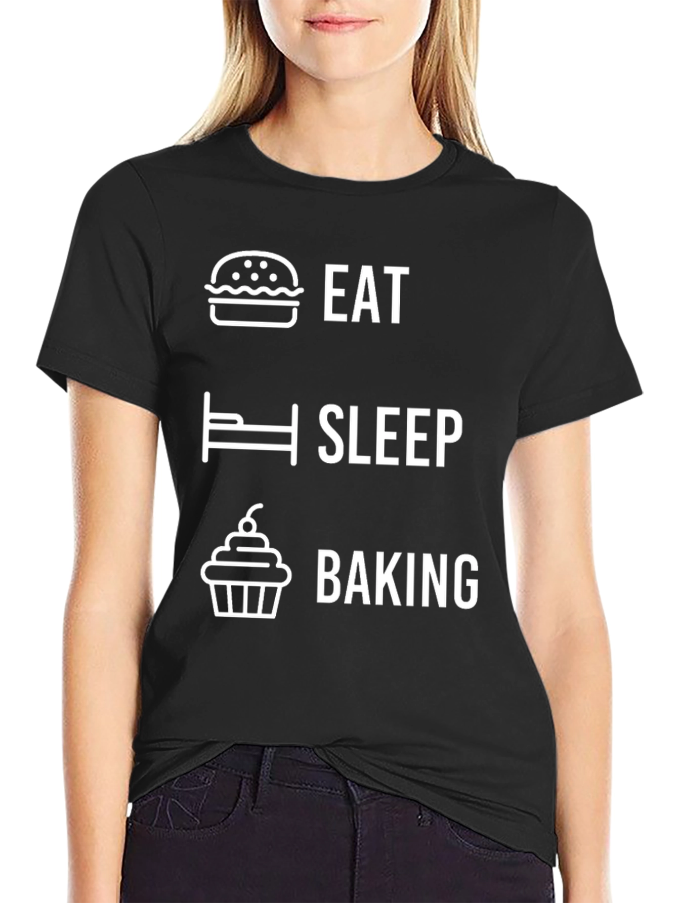 Eat Sleep Baking T-Shirt - Funny Baker Tee