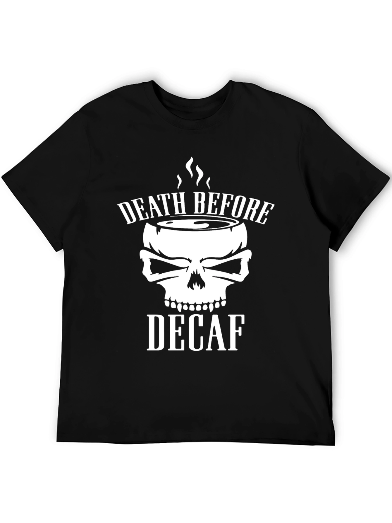 Death Before Decaf Graphic T-Shirt